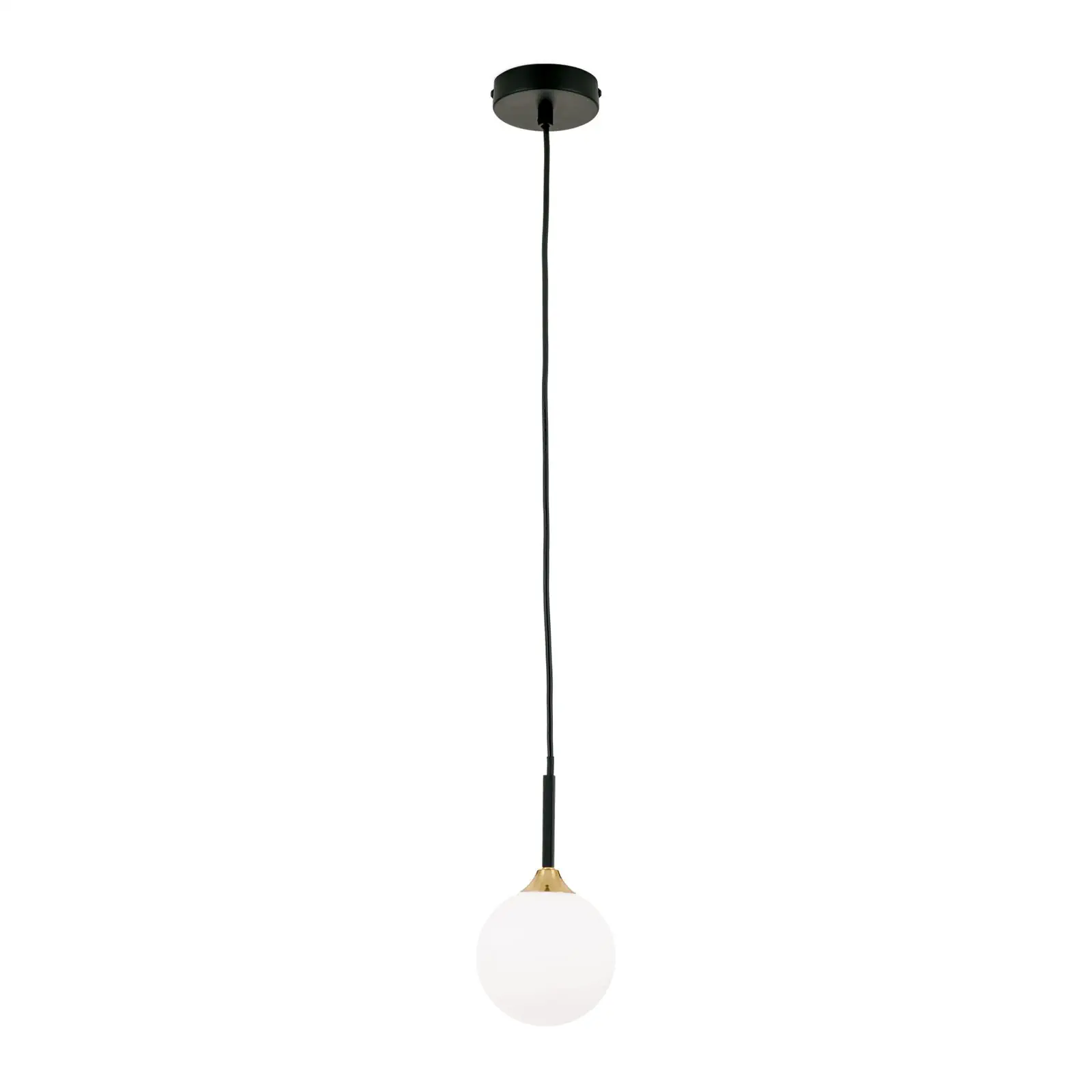 Viseća lampa SNOWWHITE, 1 izvor svetla, crni mesing - 4