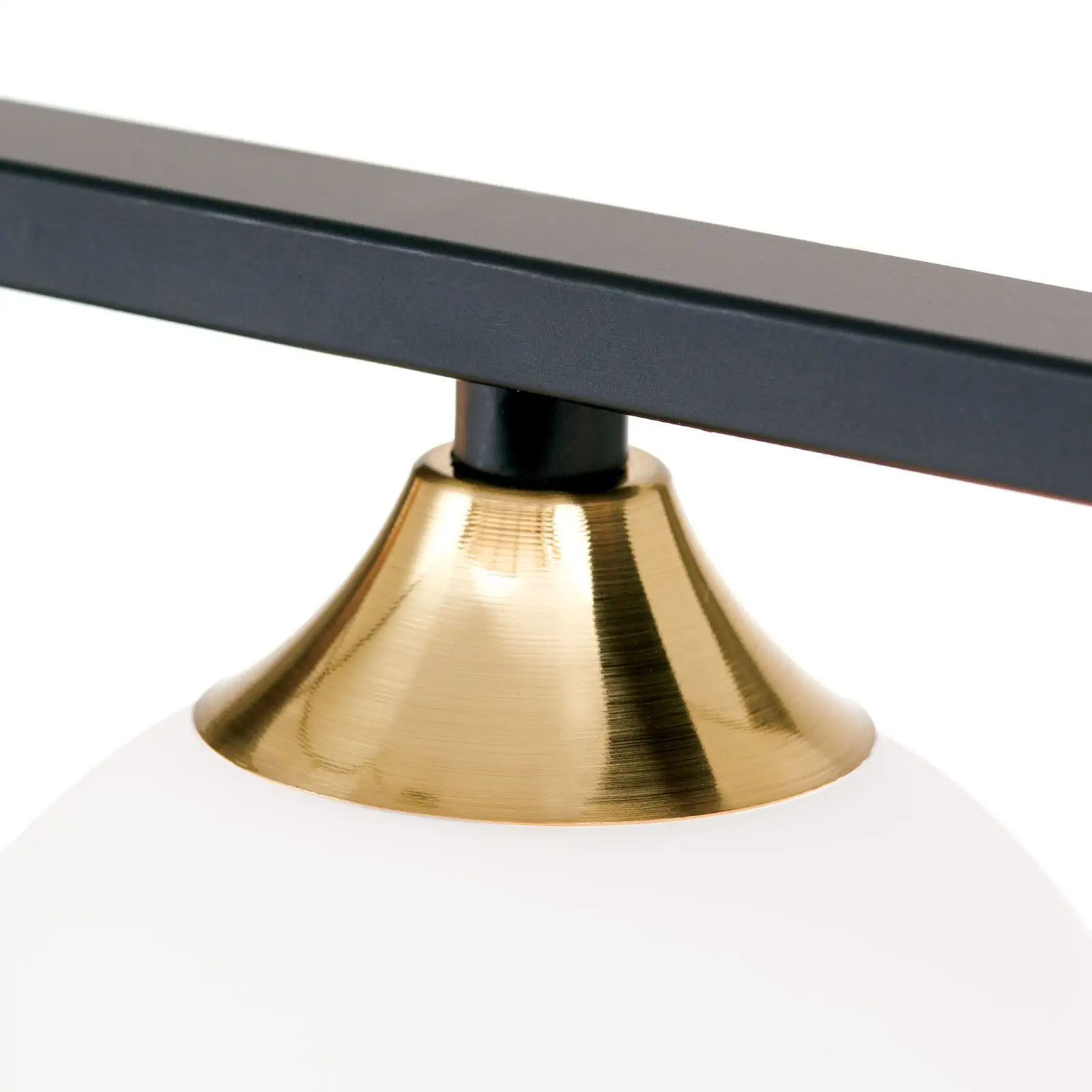 Viseća lampa SNOWWHITE, 5 izvora svetla, crni mesing - 6