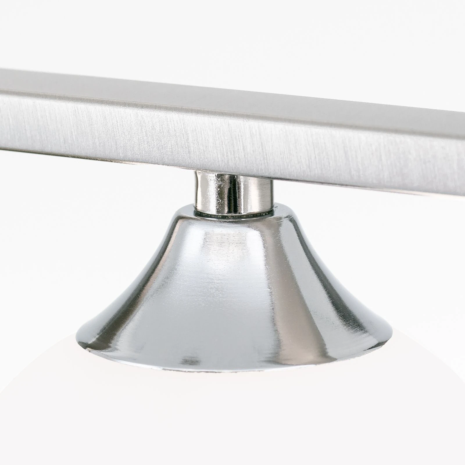 Viseća lampa SNOWWHITE, 5 izvora svetla, satin hrom, mat opal staklo - 6