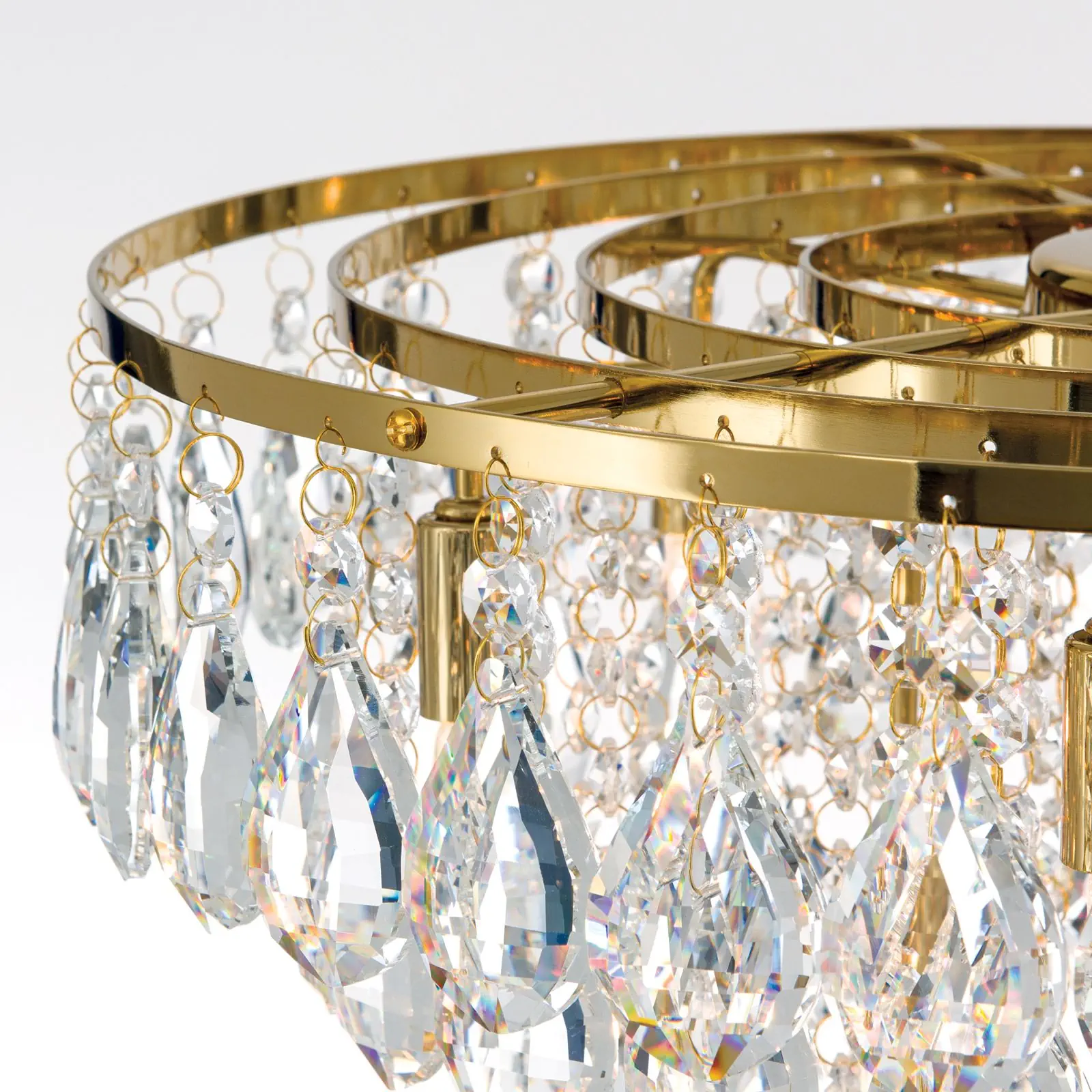 Viseća lampa CELESTE, 12 izvora svetla, zlatna - 6