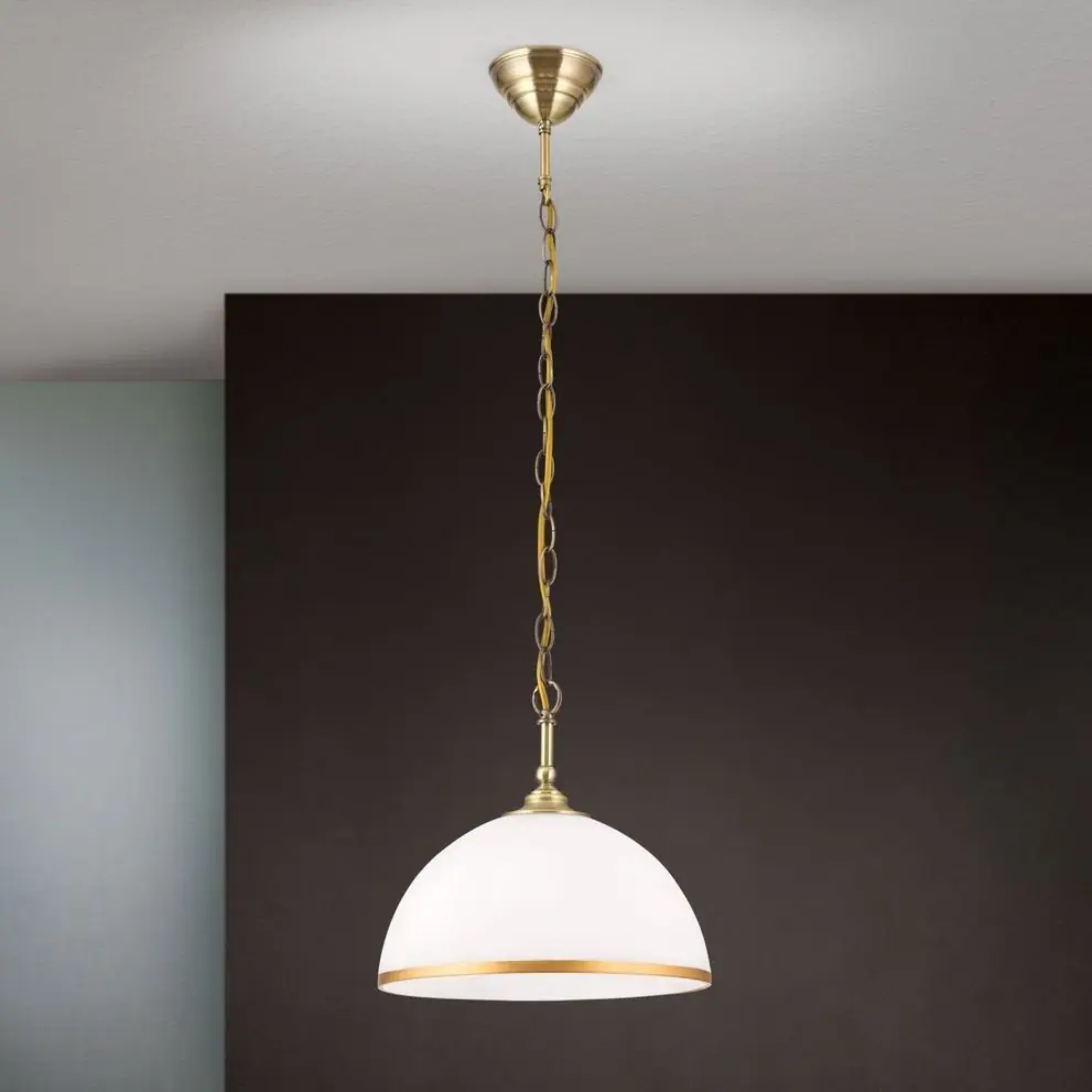 Viseća lampa OLD LAMP sa lančanim vešanjem, 1 izvor svetla, patina - 1