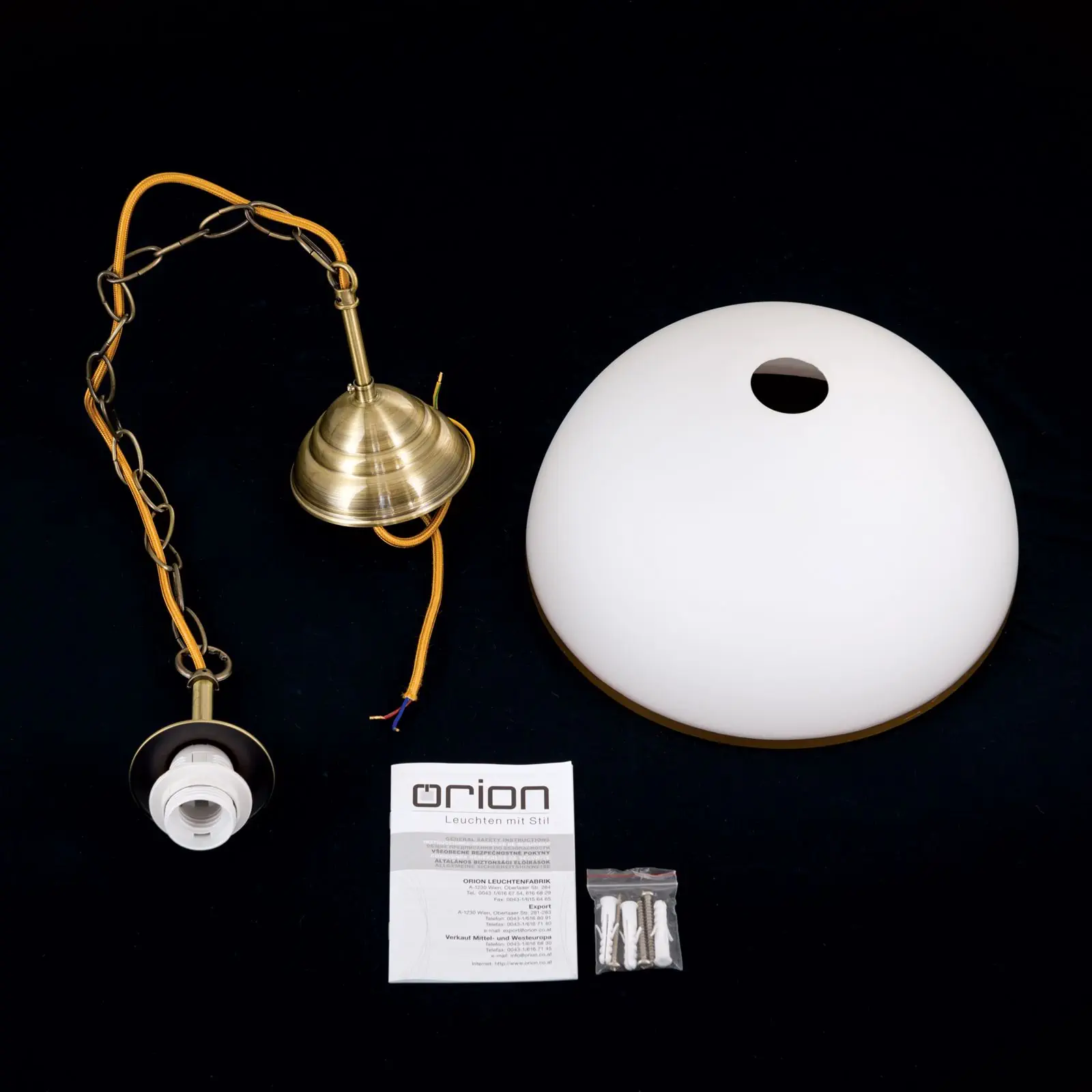 Viseća lampa OLD LAMP sa lančanim vešanjem, 1 izvor svetla, patina - 8