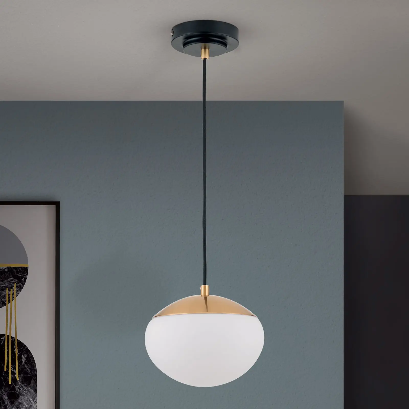 Viseća lampa JOSEPHINE, Ø 18cm, crna - 3