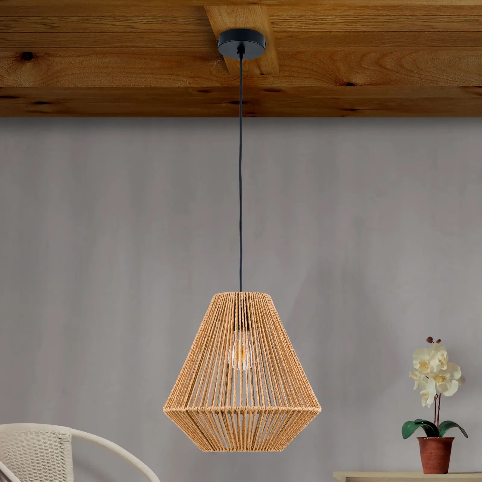 Viseća lampa JUNGLE, prirodna - 3