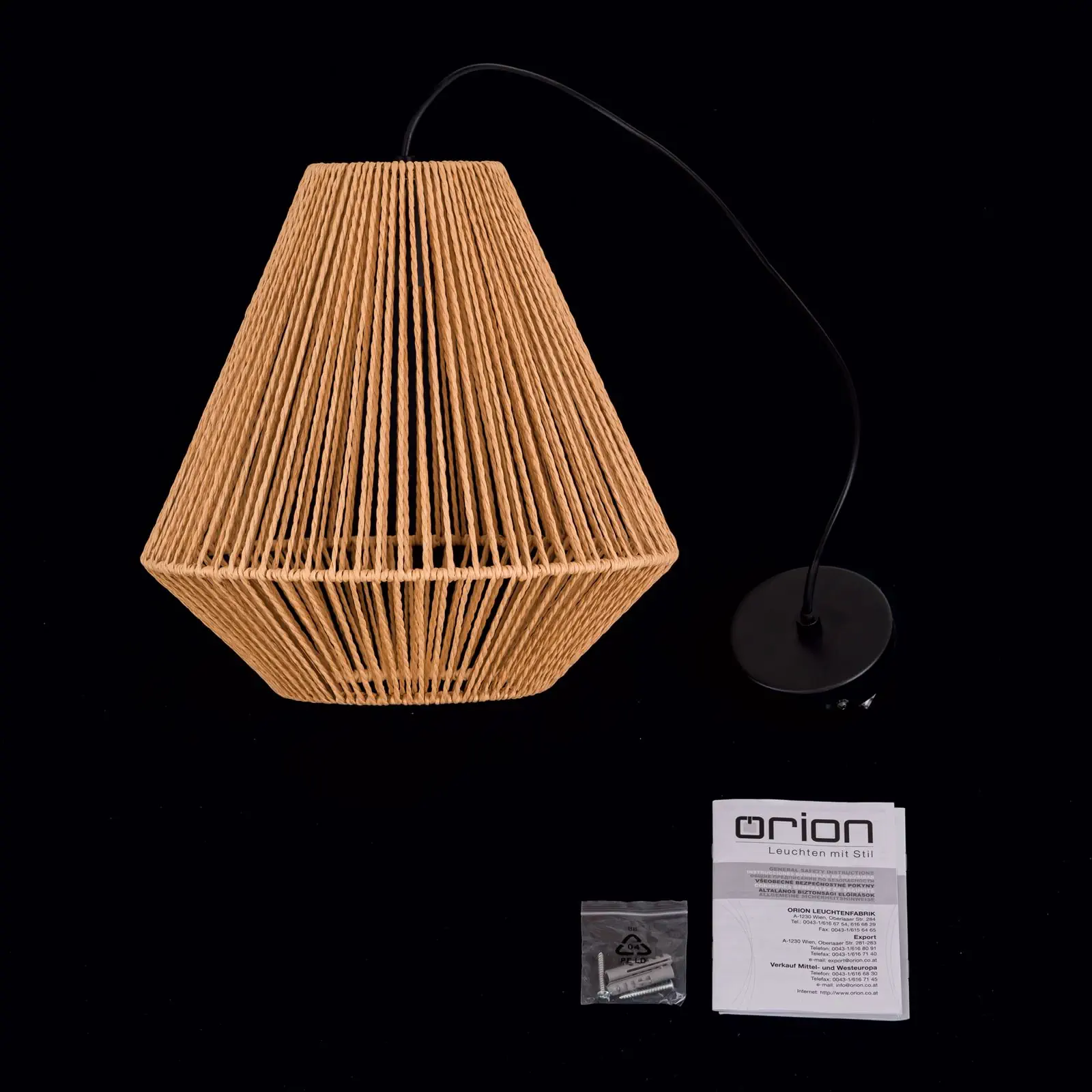 Viseća lampa JUNGLE, prirodna - 8