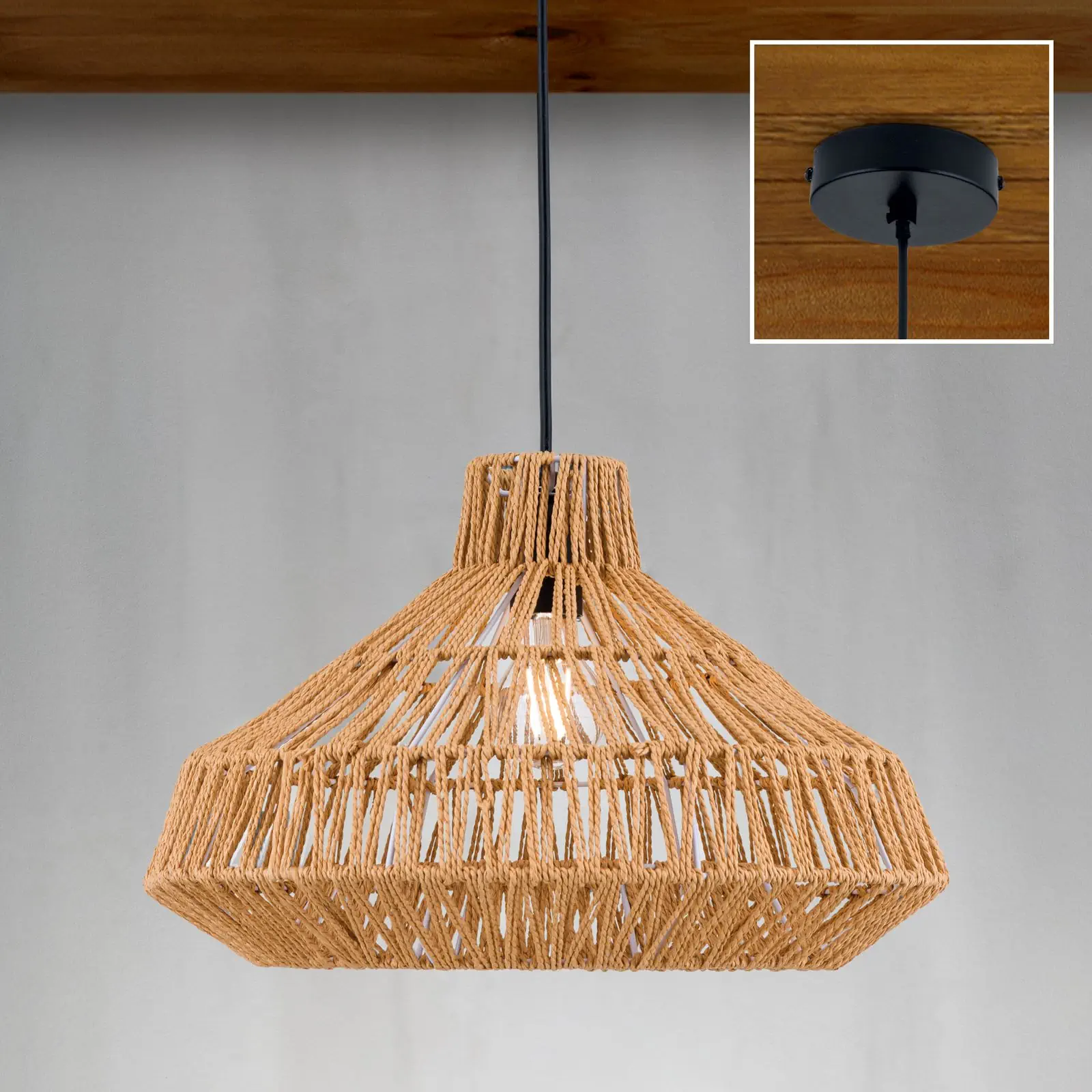 Viseća lampa BASKET, natur - 2