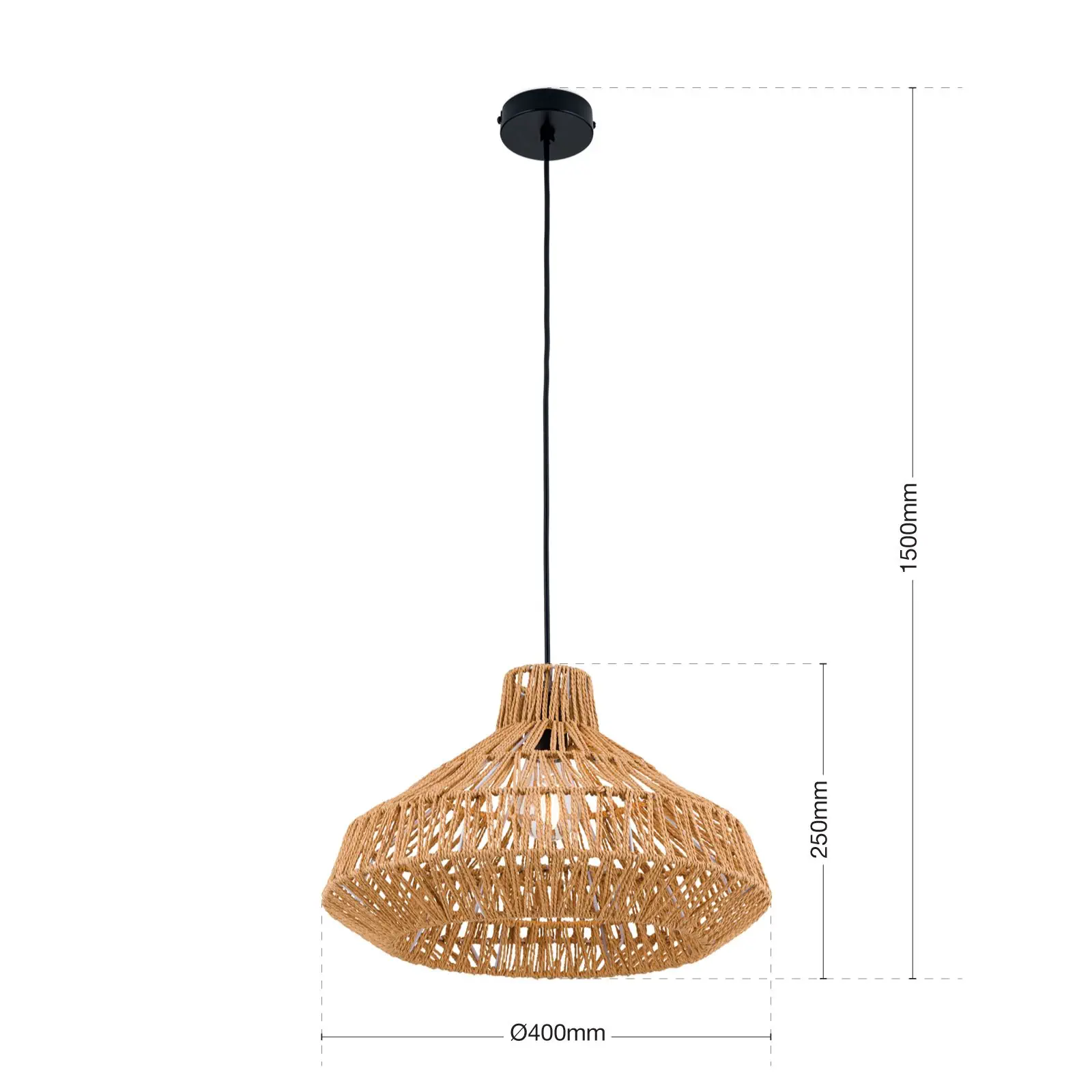 Viseća lampa BASKET, natur - 7