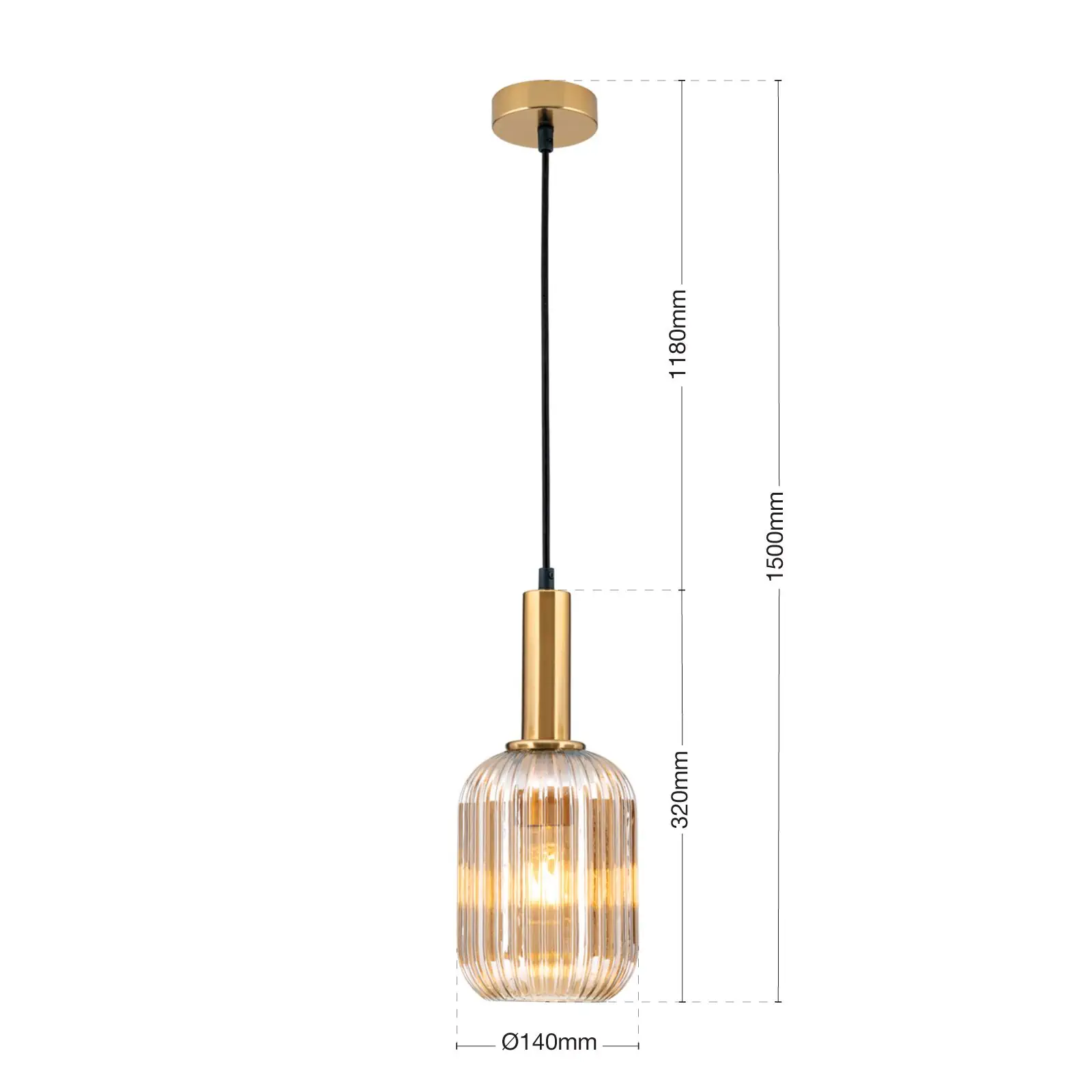 Viseća lampa CARNEVAL, ćilibar - 7