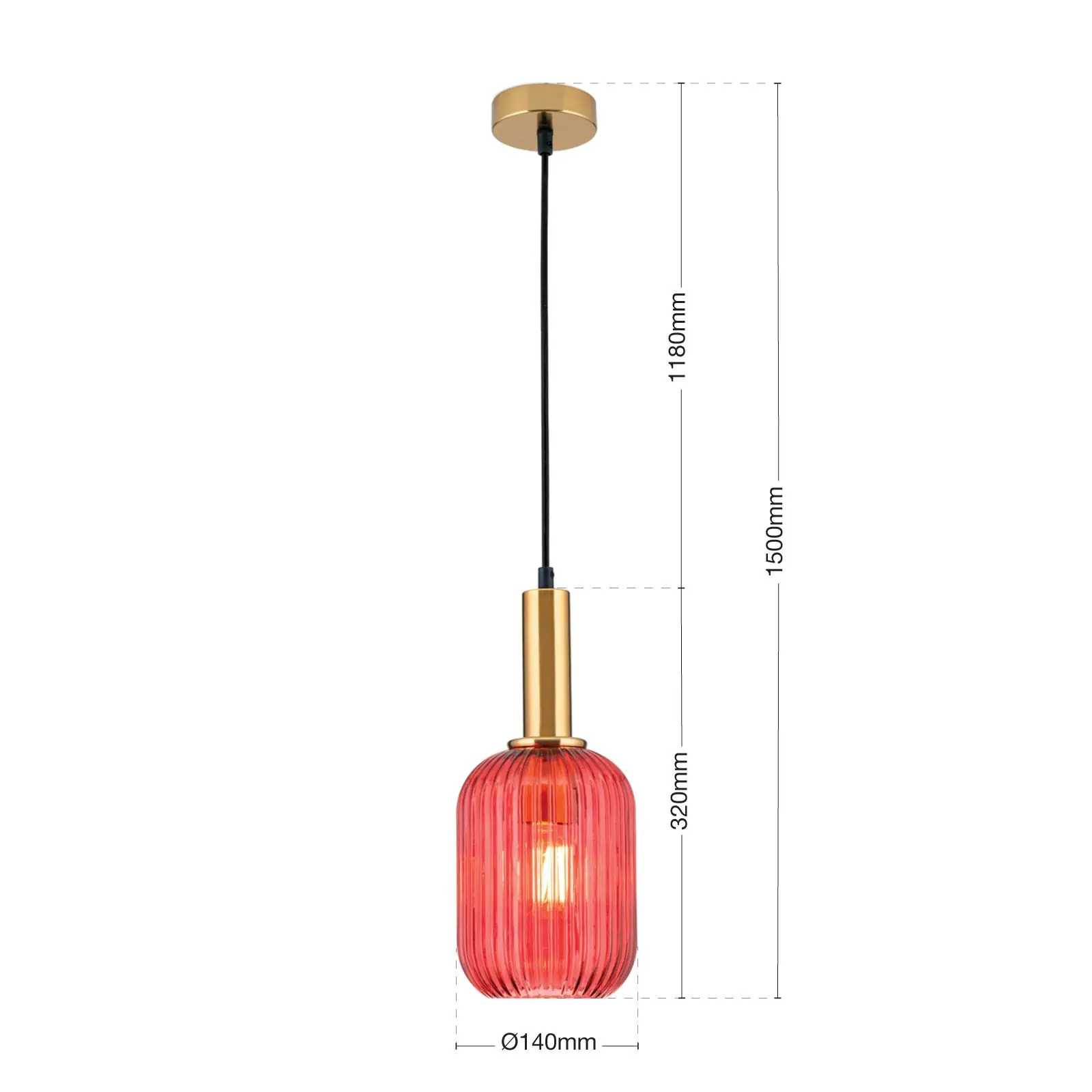 Viseća lampa CARNEVAL, crvena - 7