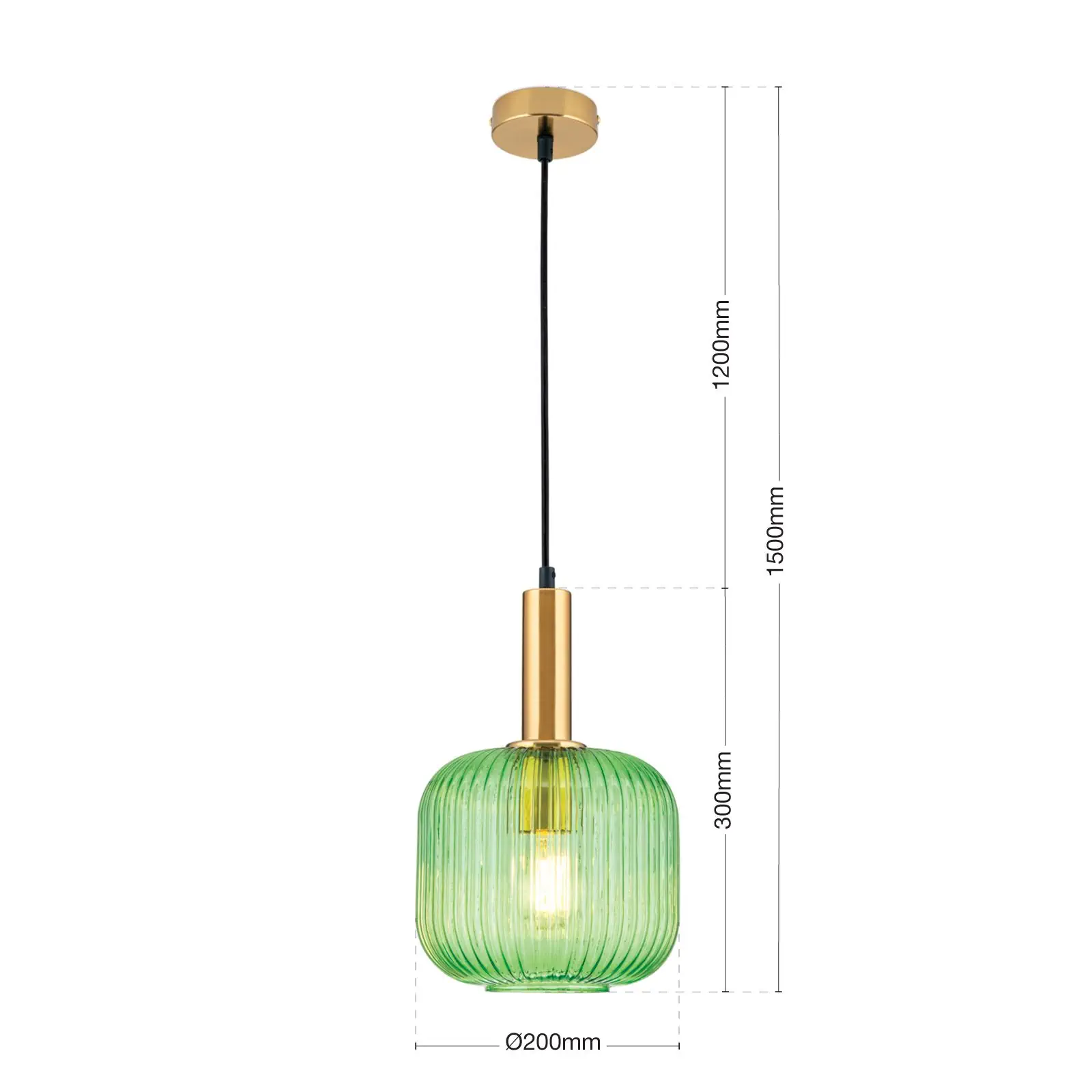 Viseća lampa CARNEVAL, zelena - 7