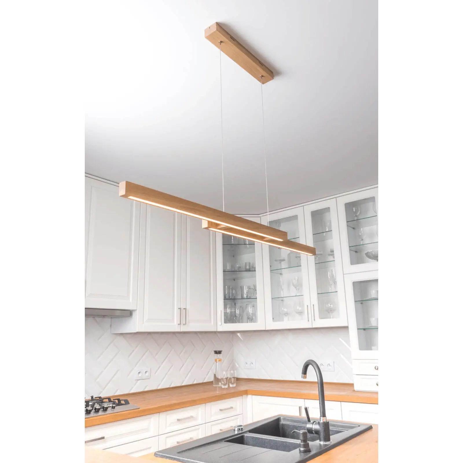 LED viseća lampa SONAS, hrast - 4