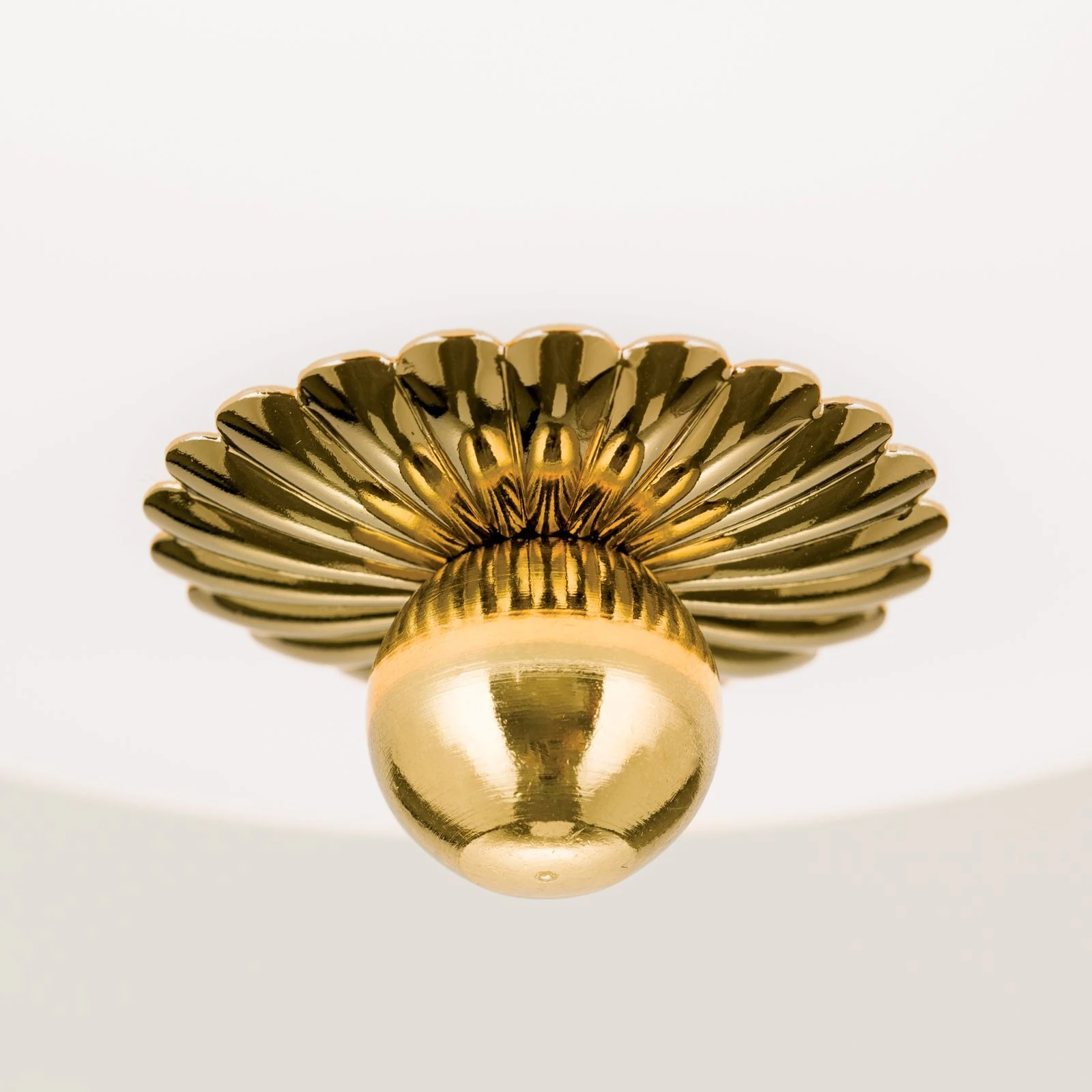 Plafonska lampa EMPIRE, 24-karatno pozlaćena, sa opalno mat staklom, sa ukrasnim dugmetom, Ø 26 cm - 5