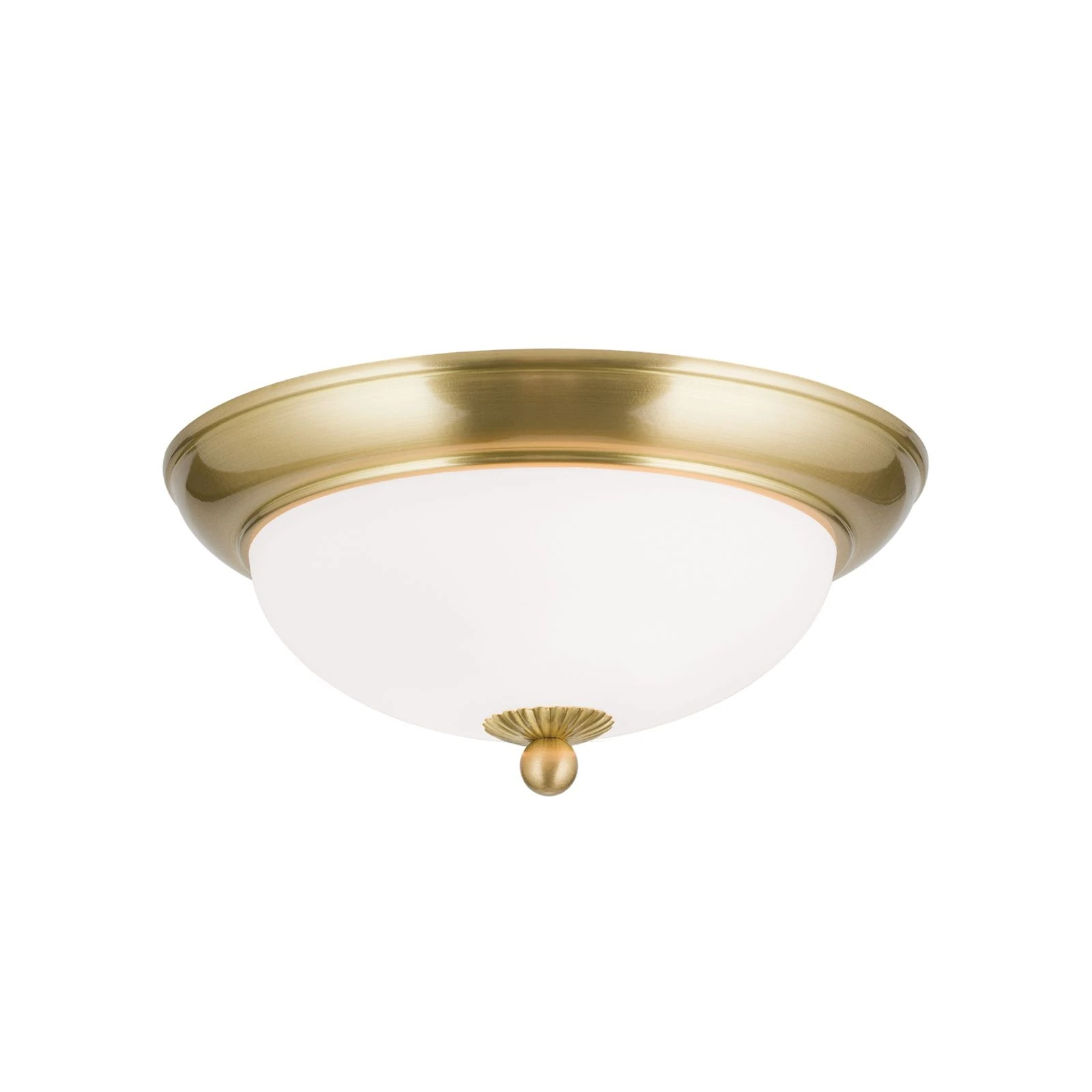 Plafonska lampa EMPIRE, 26 cm, saten mesing, opal mat staklo - 4