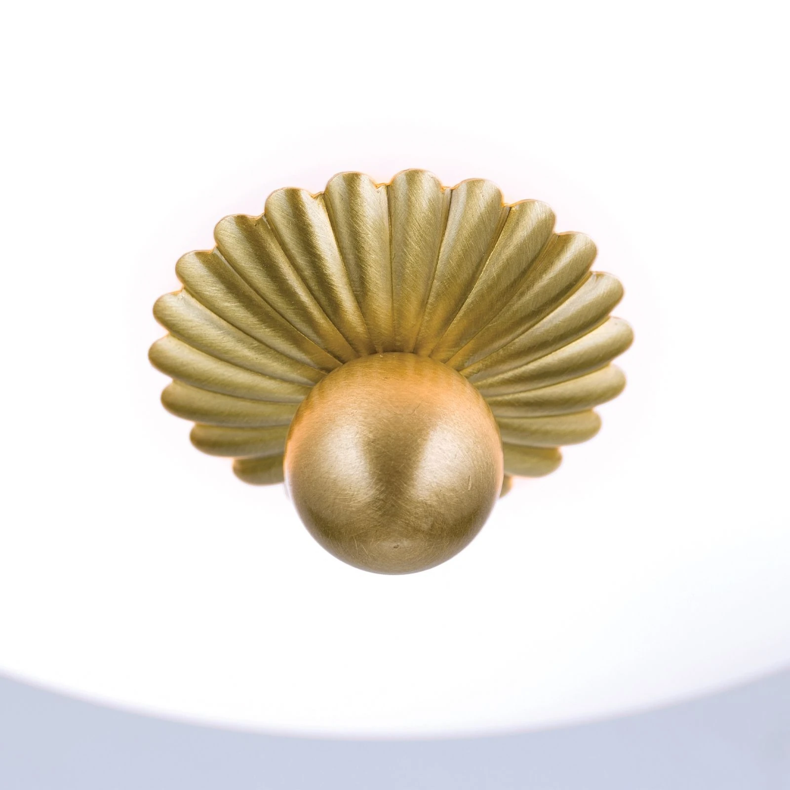 Plafonska lampa EMPIRE, 26 cm, saten mesing, opal mat staklo - 5