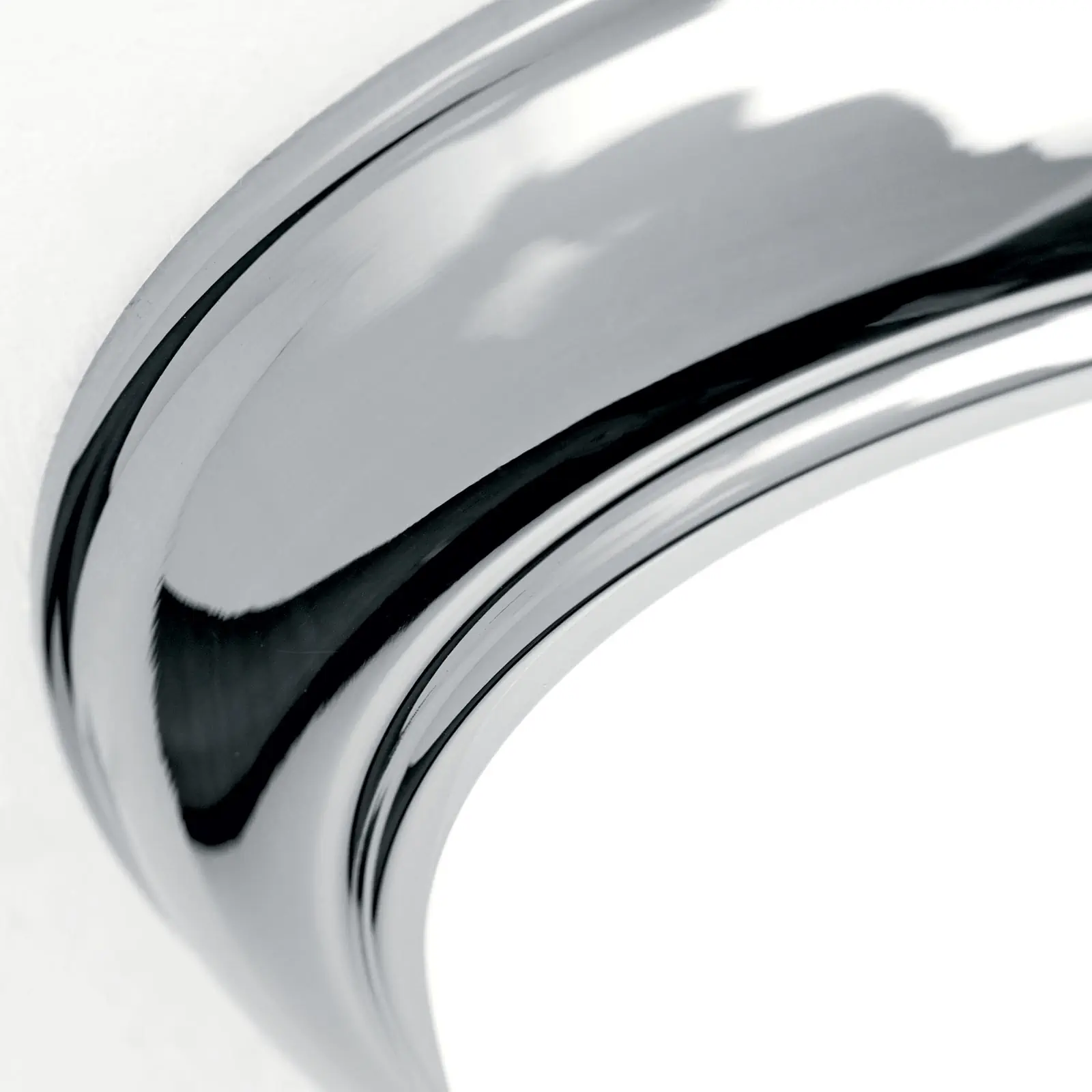 Plafonska lampa EMPIRE, hrom, sa opalno mat staklom, sa ukrasnim dugmetom, Ø 26 cm - 6