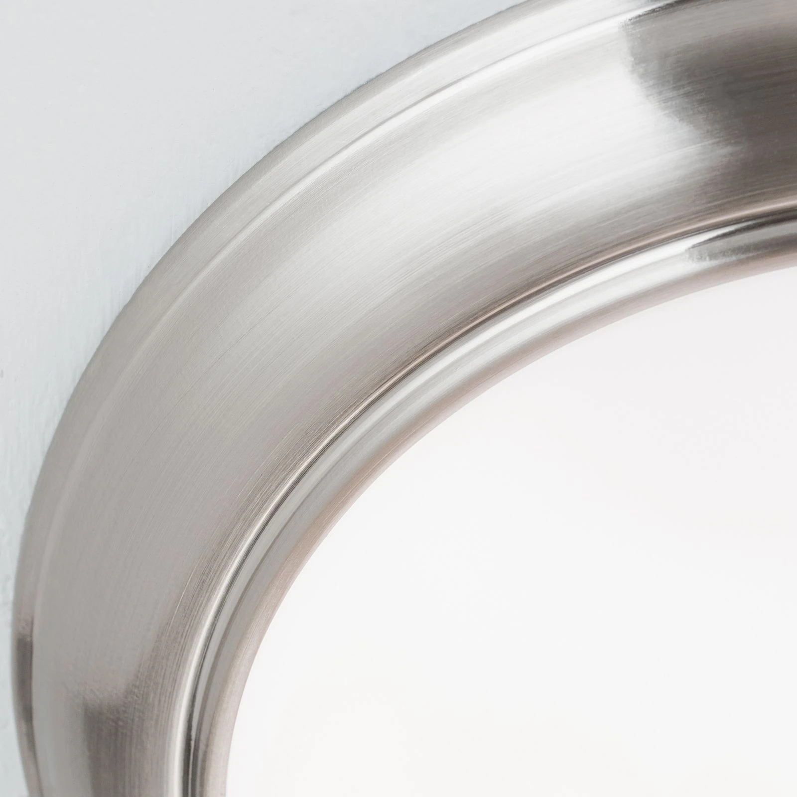 Plafonska lampa EMPIRE, 26 cm, saten hrom, opal mat staklo - 6