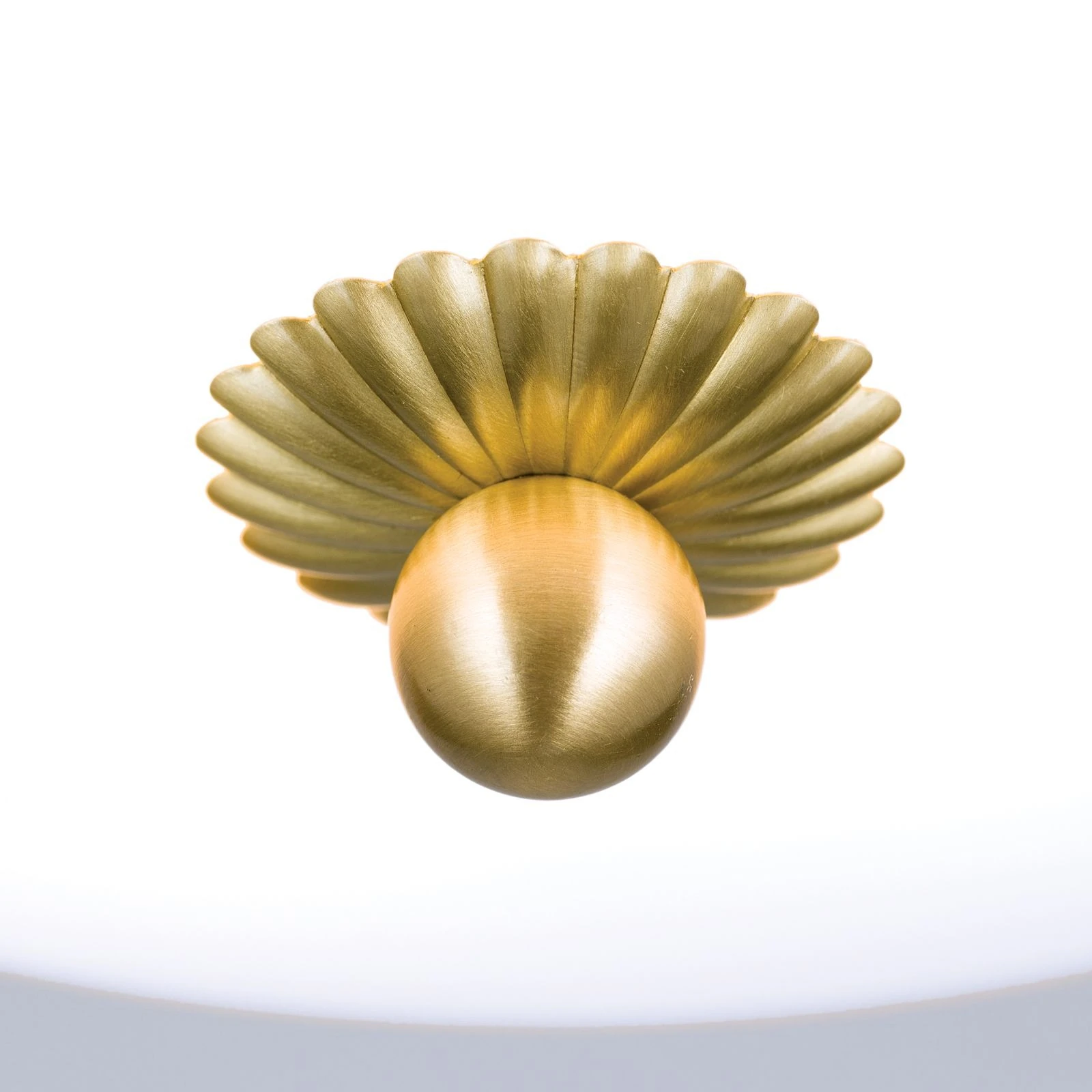 Plafonska lampa WIENER NOSTALGIE, Ø 35 cm, saten mesing, opal mat staklo - 5