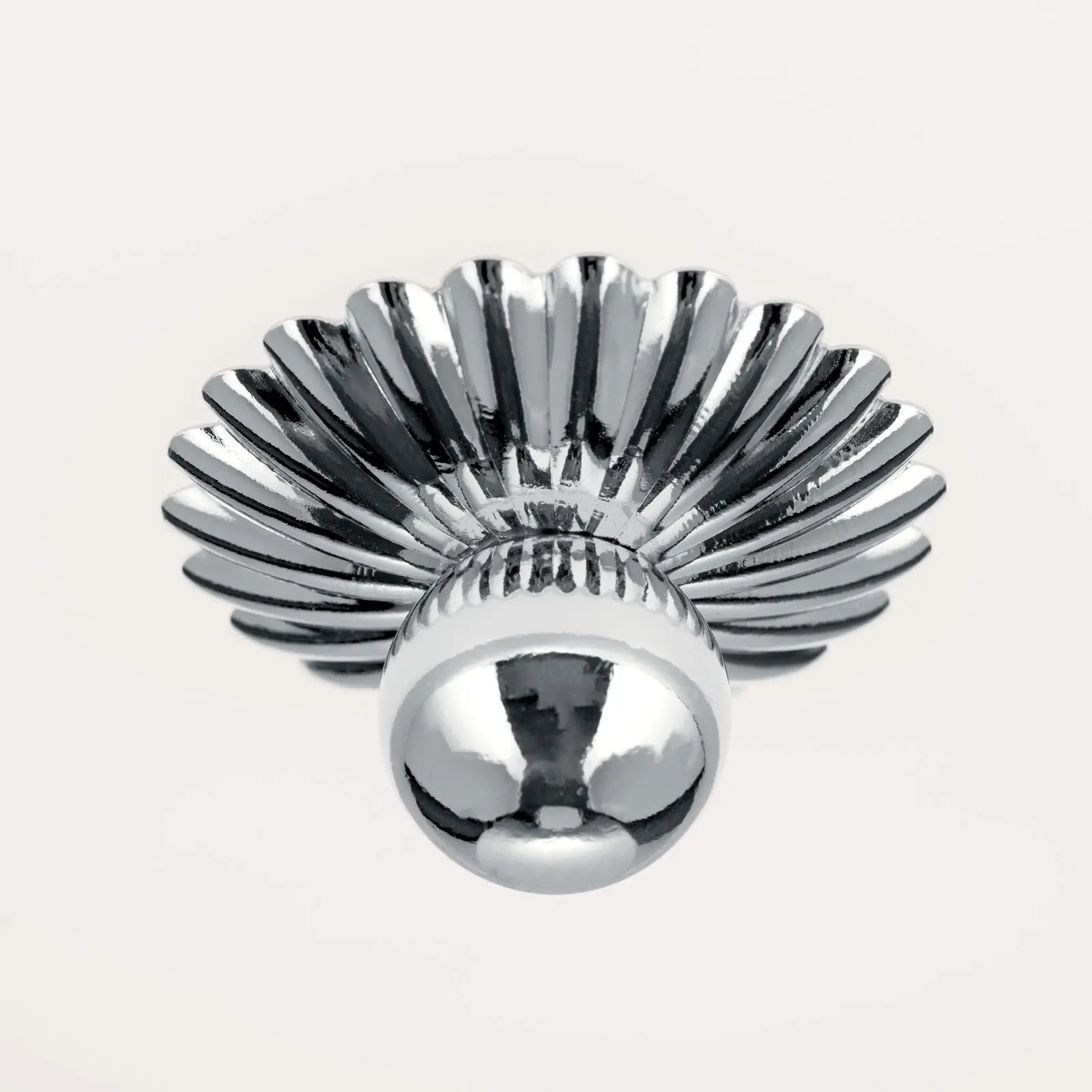 Plafonska lampa EMPIRE, hrom, sa opalno mat staklom, sa ukrasnim dugmetom, Ø 35 cm - 5