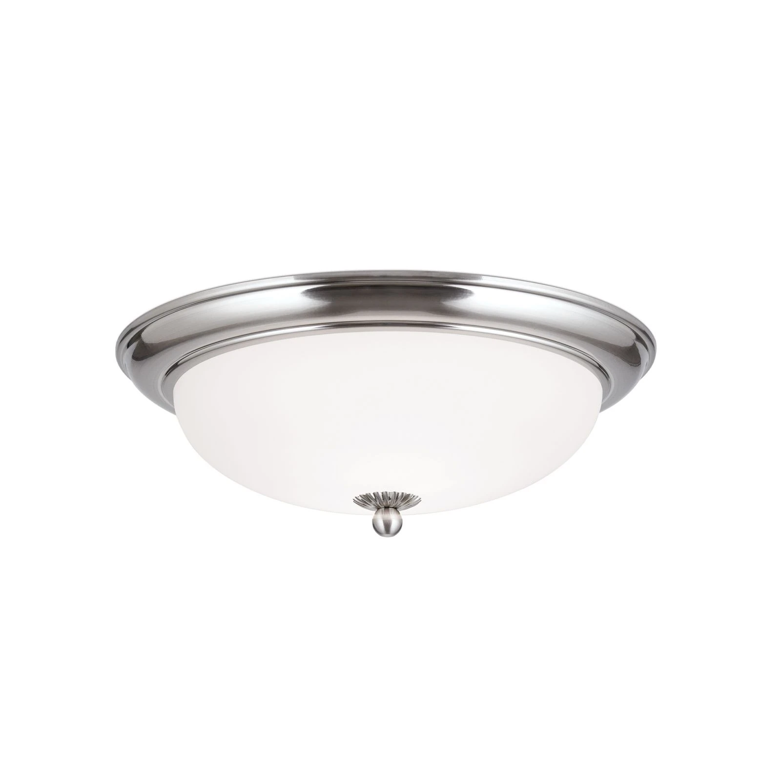 Plafonska lampa WIENER NOSTALGIE, Ø 35 cm, saten hrom, opal mat staklo - 4