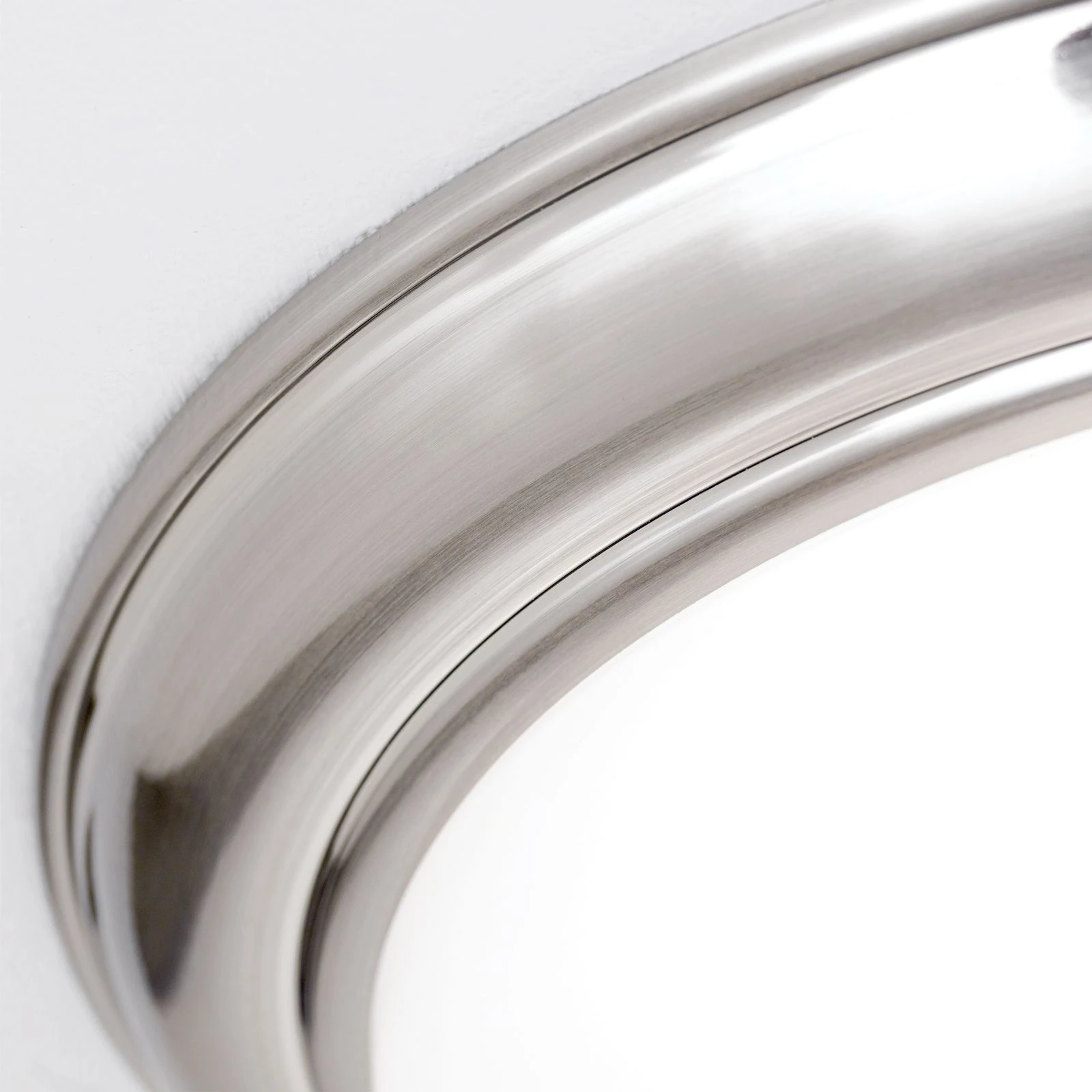 Plafonska lampa WIENER NOSTALGIE, Ø 35 cm, saten hrom, opal mat staklo - 6