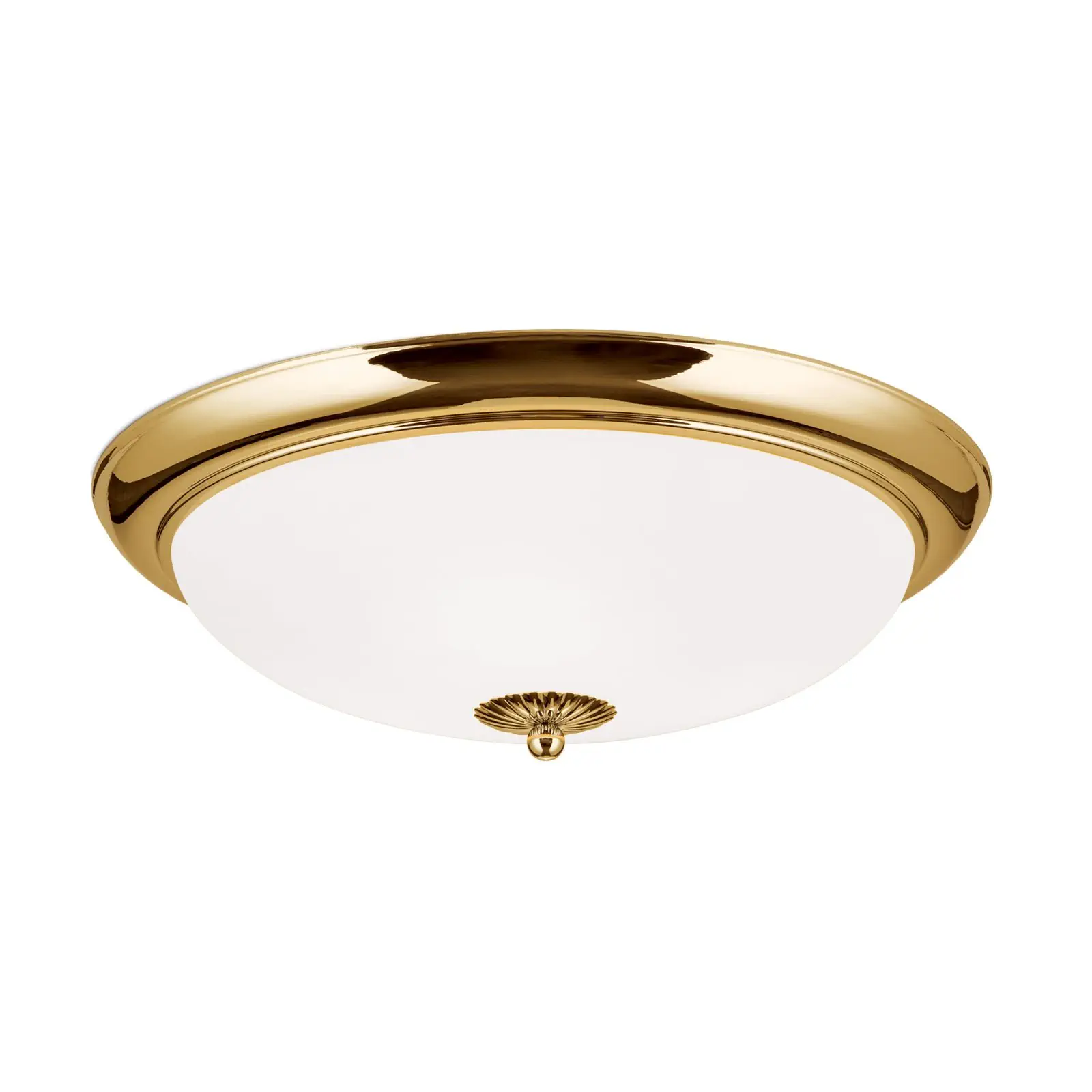 Plafonska lampa EMPIRE, zlato, sa opal-mat staklom, sa ukrasnim dugmetom, Ø 47 cm - 4