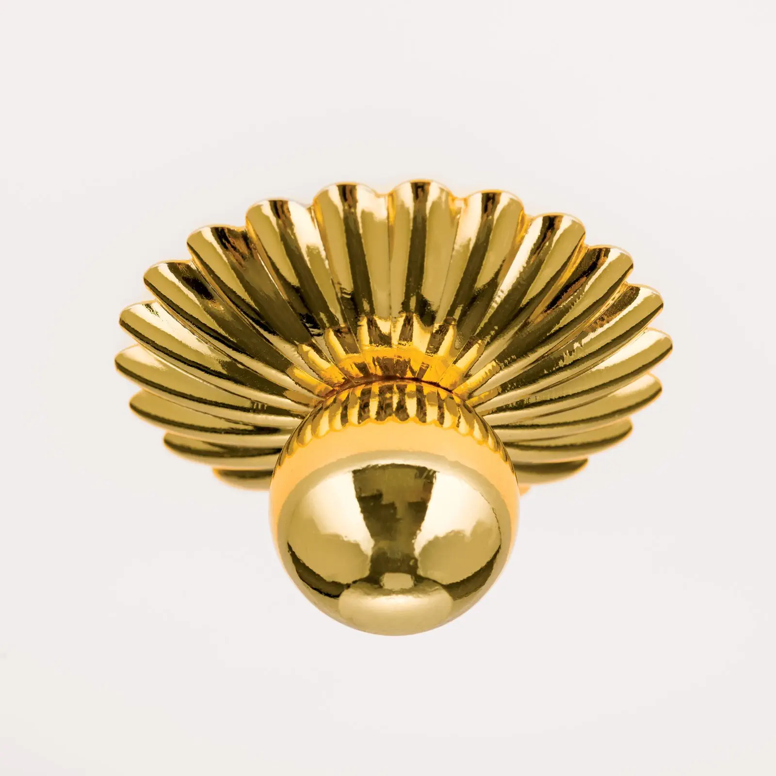 Plafonska lampa EMPIRE, zlato, sa opal-mat staklom, sa ukrasnim dugmetom, Ø 47 cm - 5