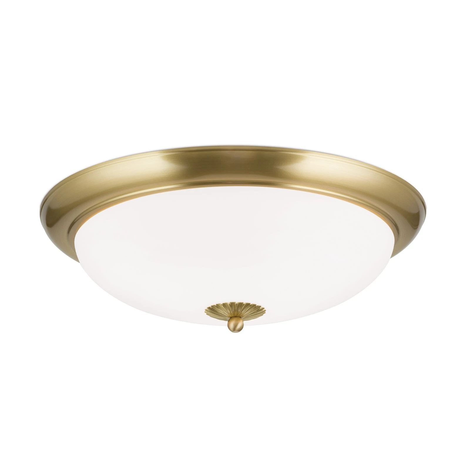 Plafonska lampa WIENER NOSTALGIE, Ø 47 cm, saten mesing, opal mat staklo - 4