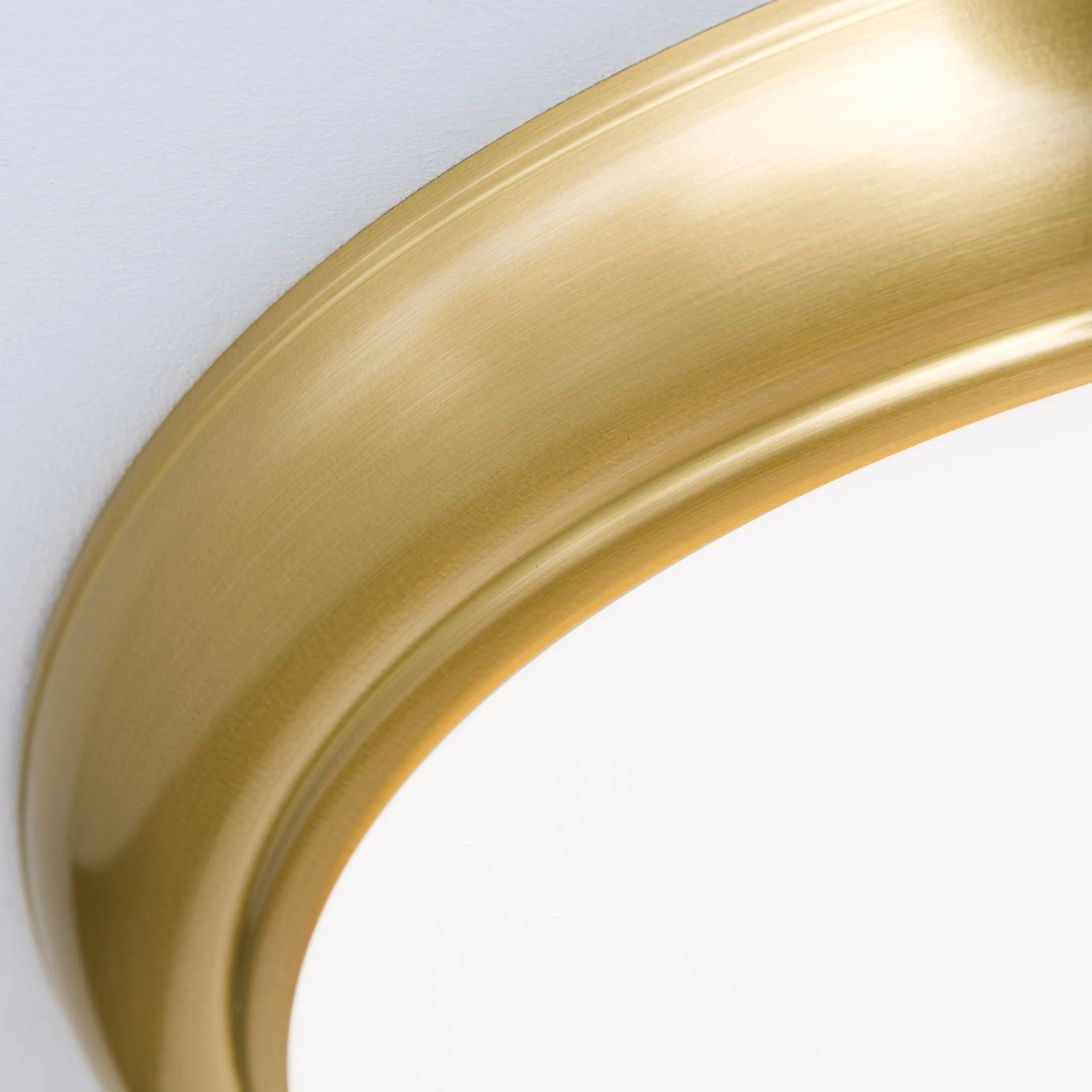 Plafonska lampa WIENER NOSTALGIE, Ø 47 cm, saten mesing, opal mat staklo - 6