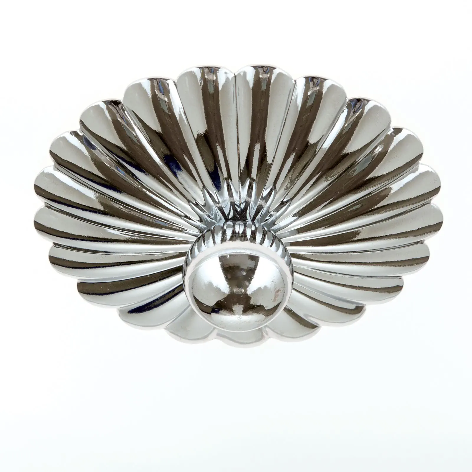 Plafonska lampa EMPIRE, hrom, sa opalno mat staklom, sa ukrasnim dugmetom, Ø 47 cm - 5