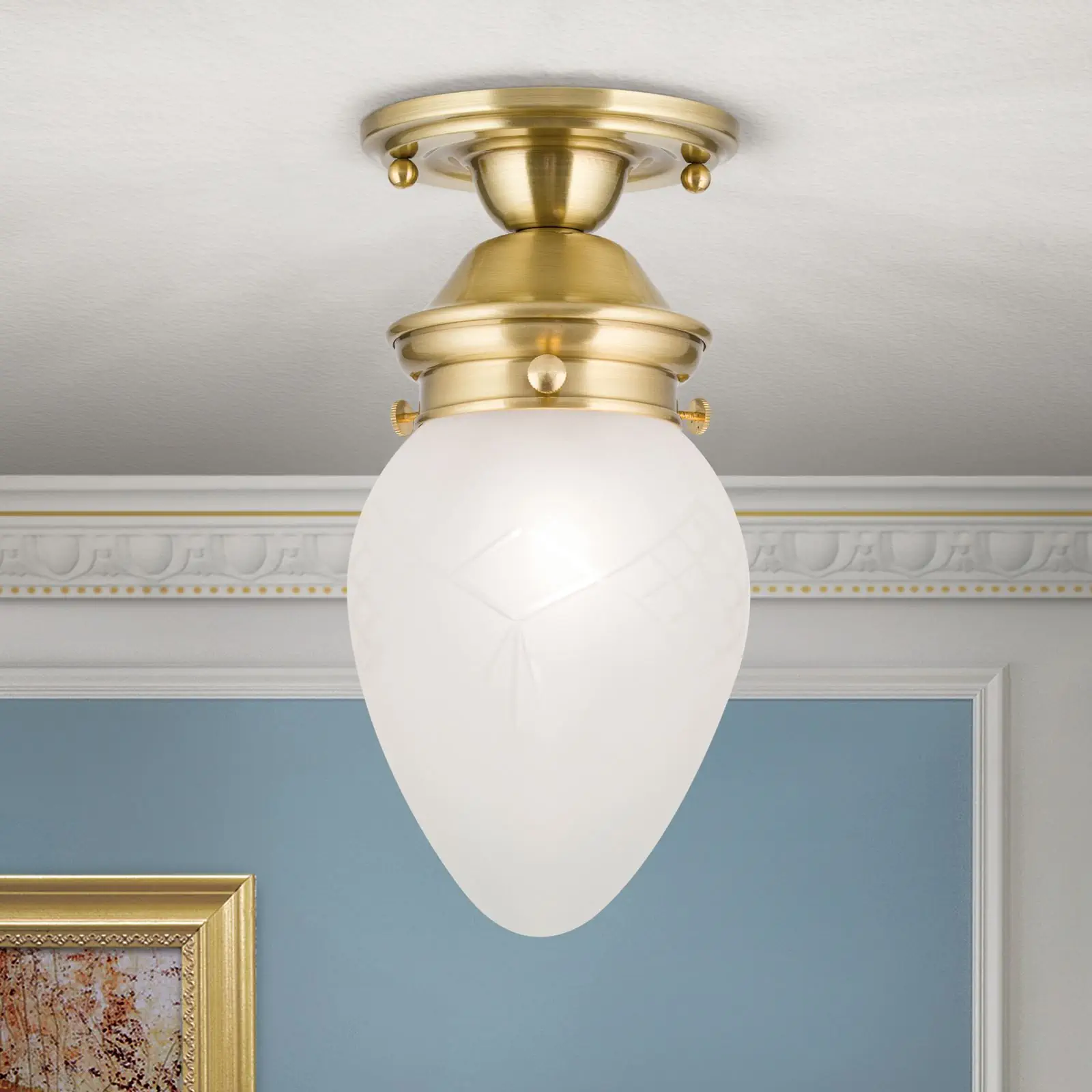 Plafonska lampa BUDAPEST, bronza, sa 1 izvorom svetla, Ø 15 cm - 1