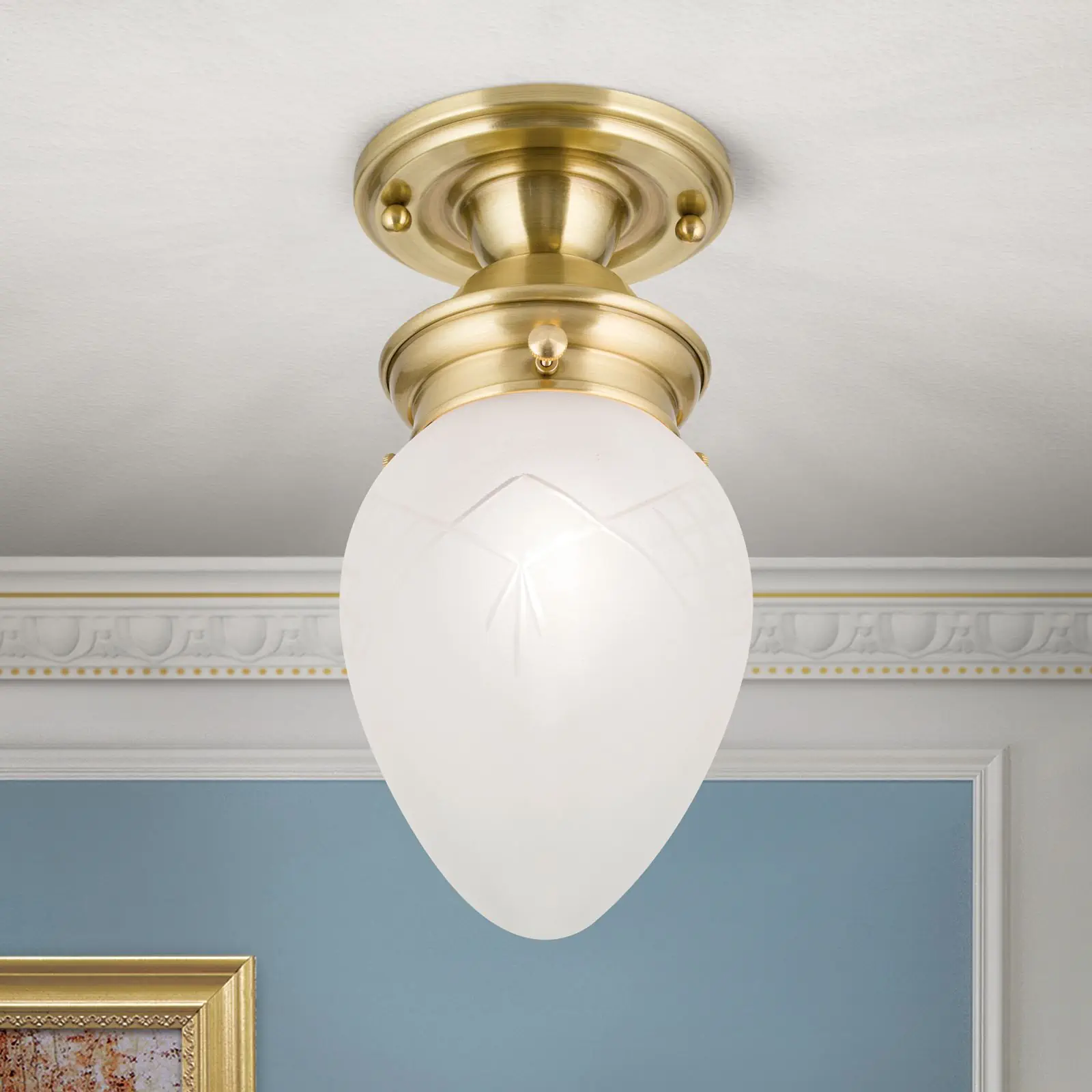 Plafonska lampa BUDAPEST, bronza, sa 1 izvorom svetla, Ø 15 cm - 2