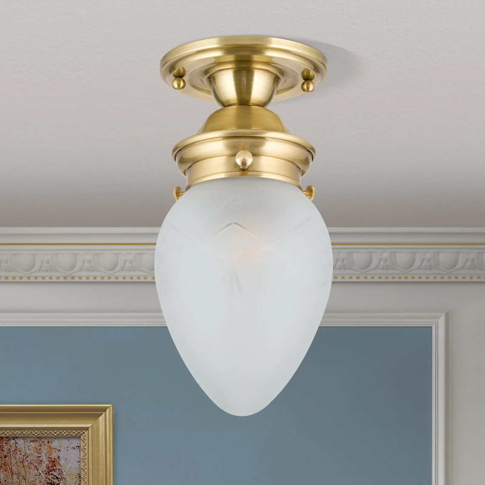 Plafonska lampa BUDAPEST, bronza, sa 1 izvorom svetla, Ø 15 cm - 3