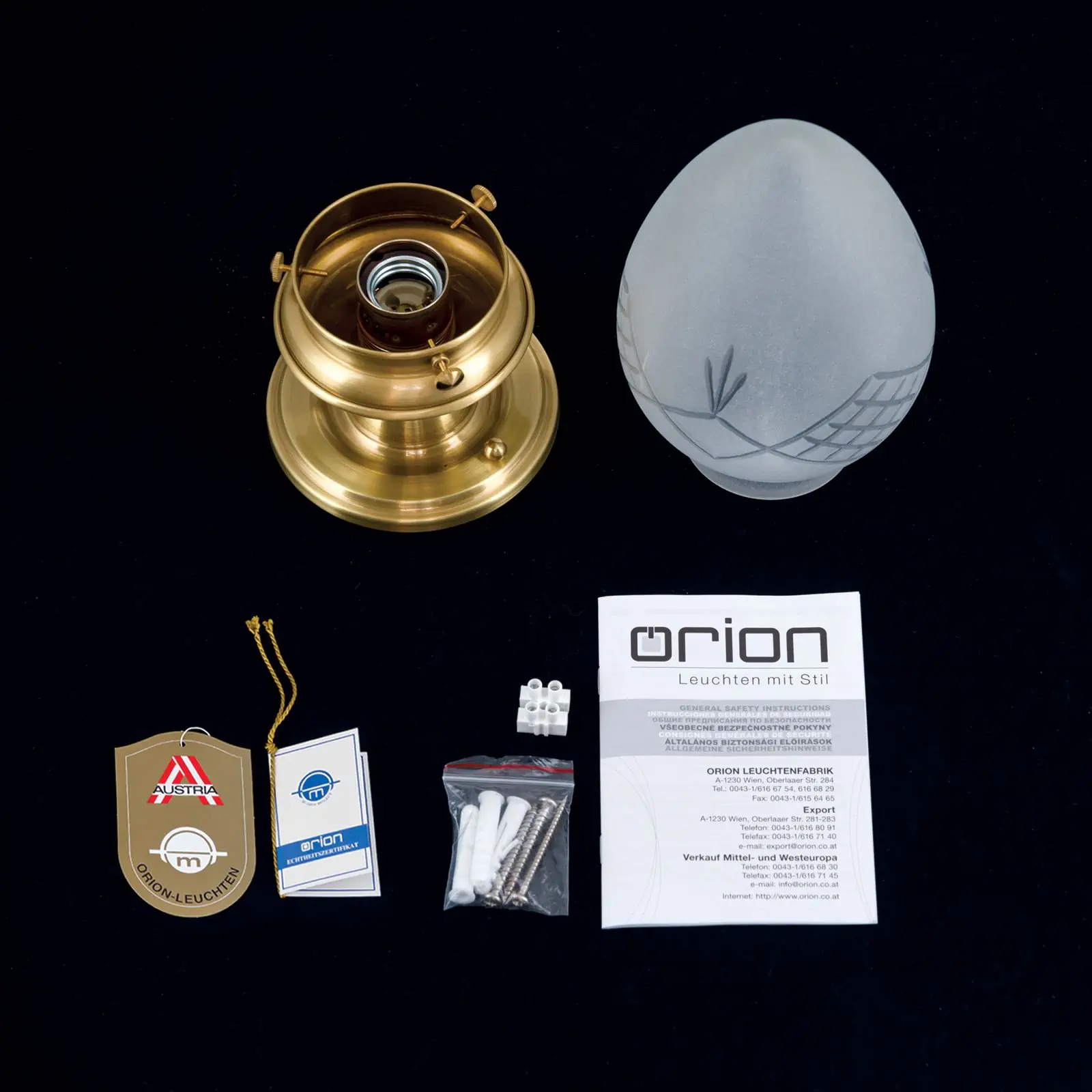 Plafonska lampa BUDAPEST, bronza, sa 1 izvorom svetla, Ø 15 cm - 8