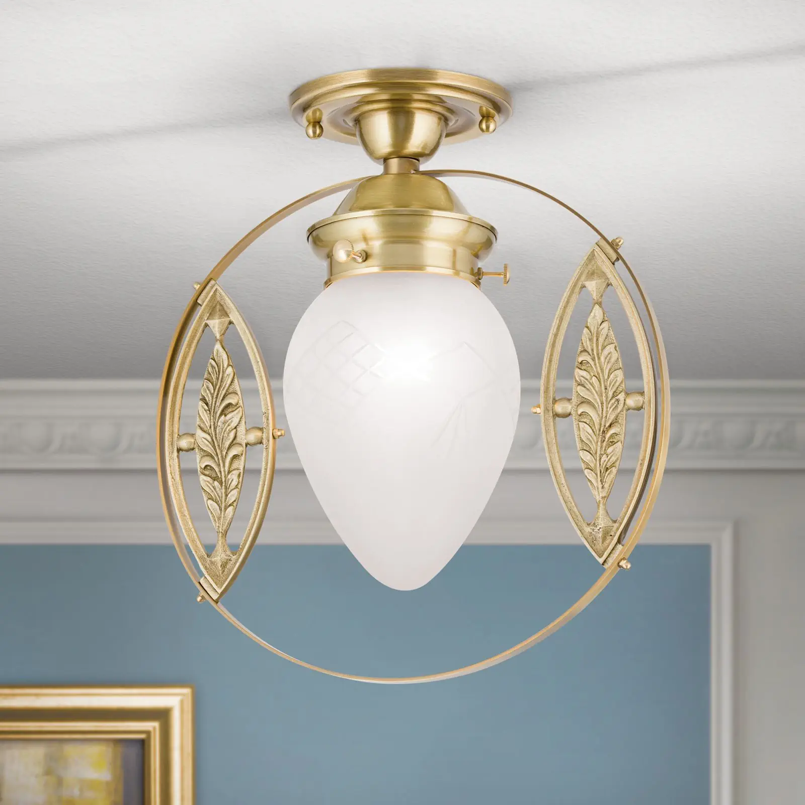 Plafonska lampa BUDAPEST, bronza, sa 1 izvorom svetla, Ø 25 cm - 1