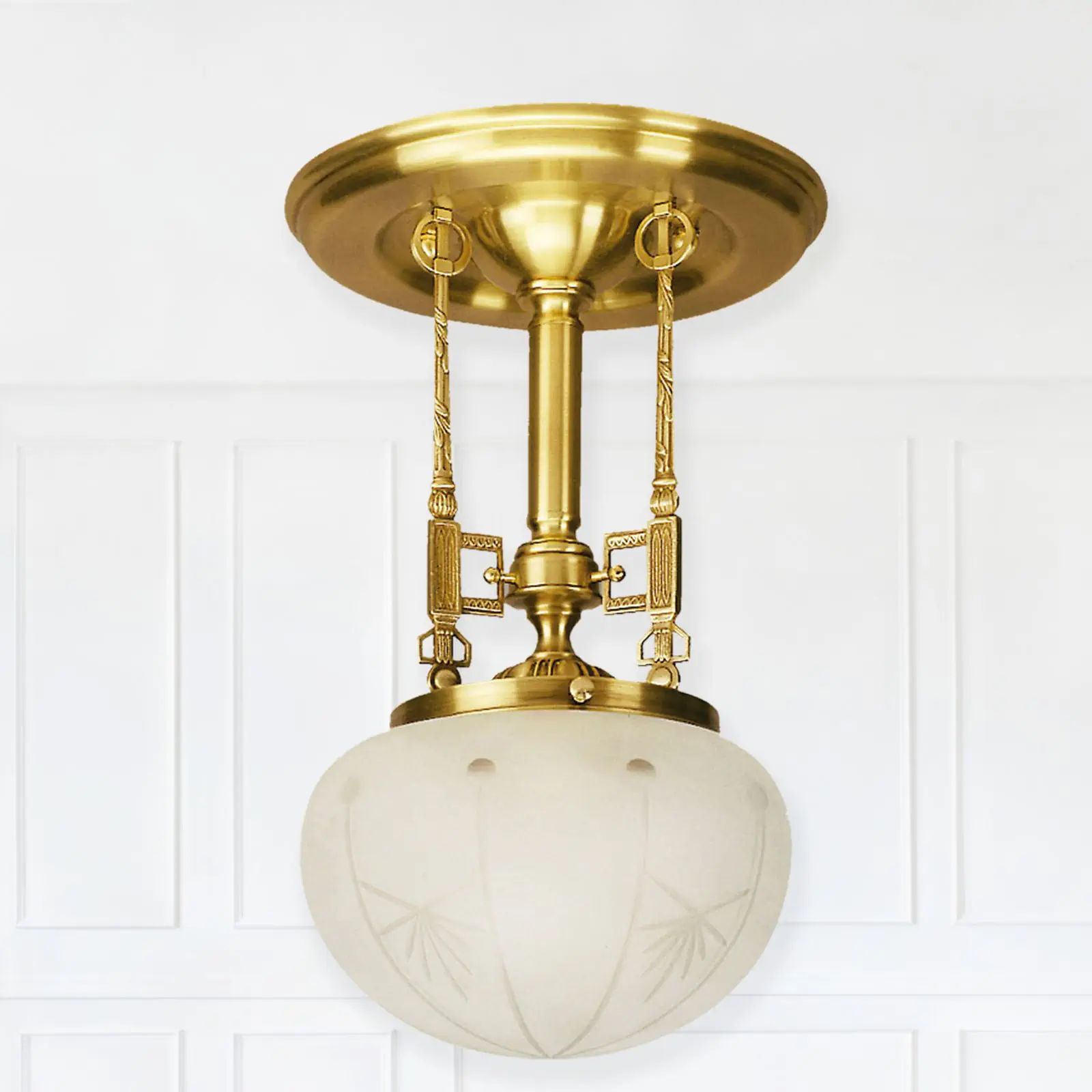 Plafonski luster BUDAPEST, sa 1 izvorom svetla, bronza - 1