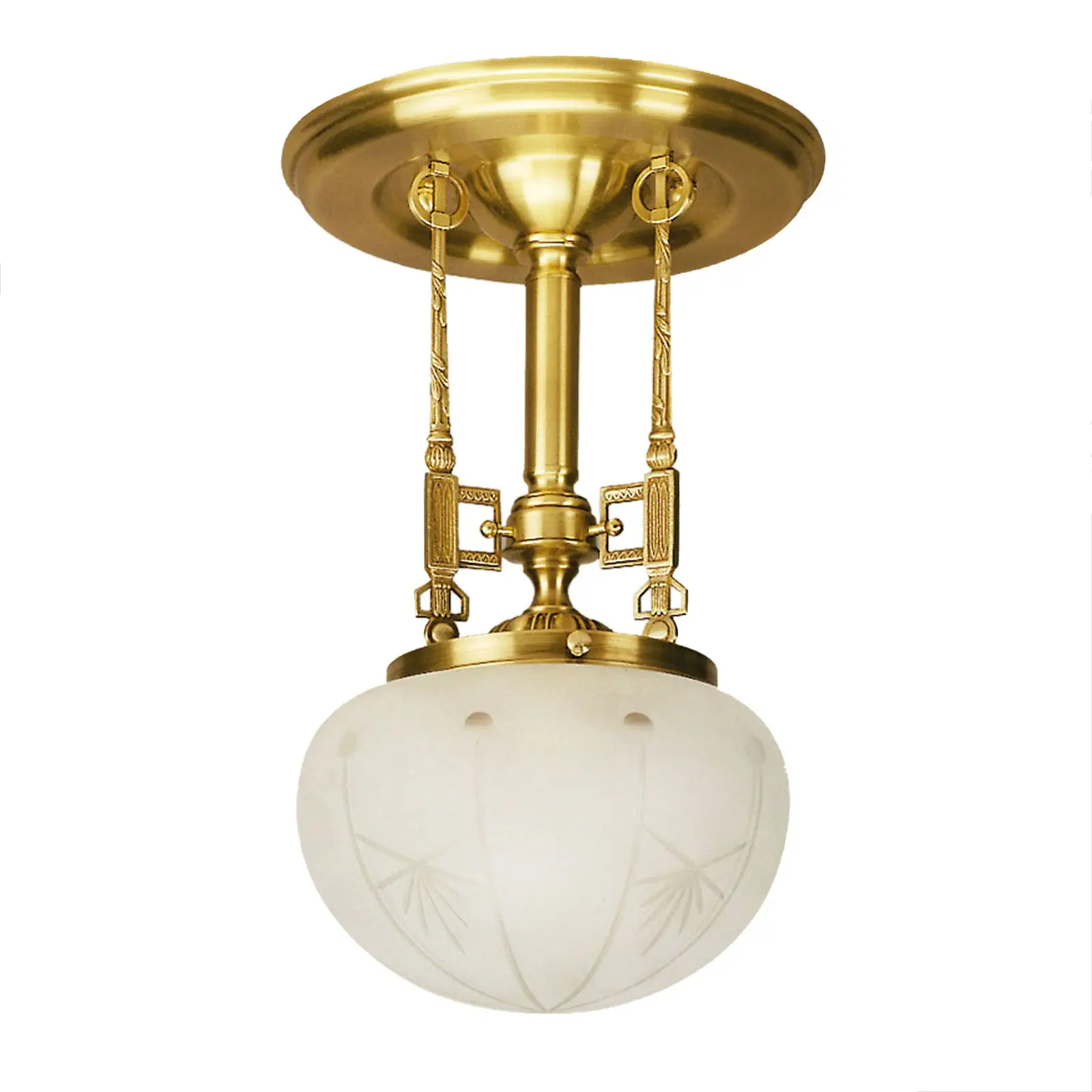 Plafonski luster BUDAPEST, sa 1 izvorom svetla, bronza - 4