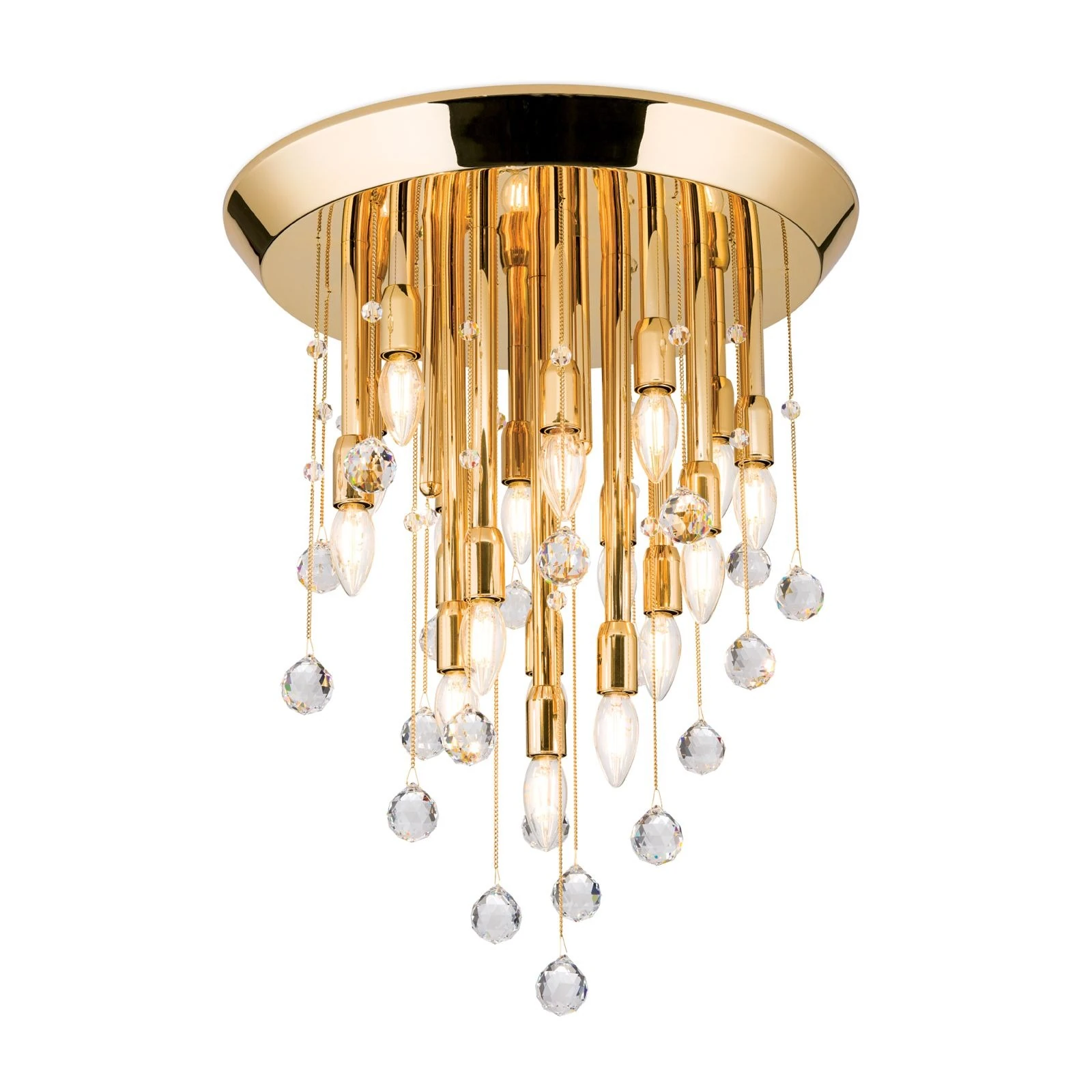 Plafonski luster GALAXY, 19 izvora svetla, 24-karatno pozlaćen - 4