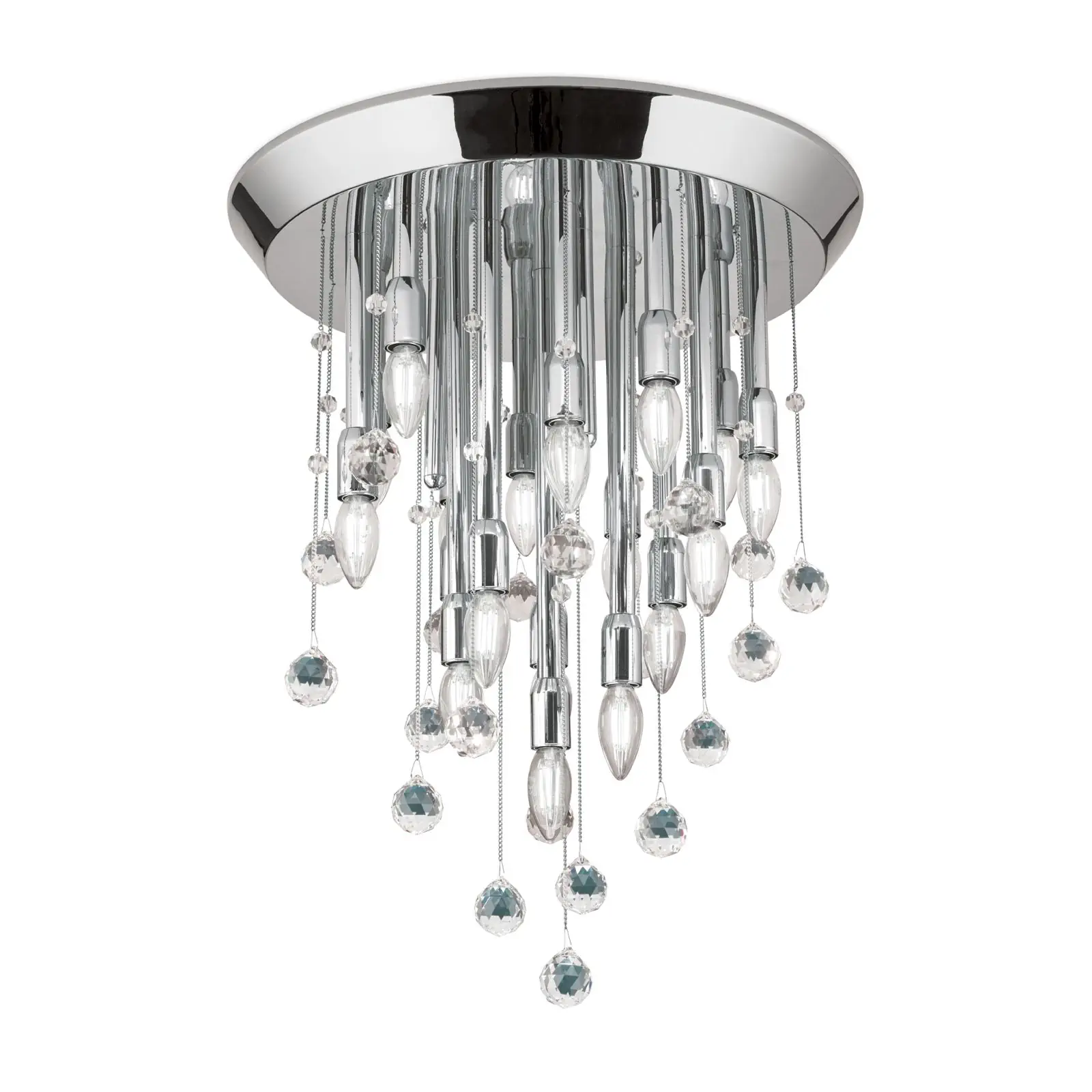 Plafonska lampa GALAXY, hromirana, sa 19 izvora svetla - 4