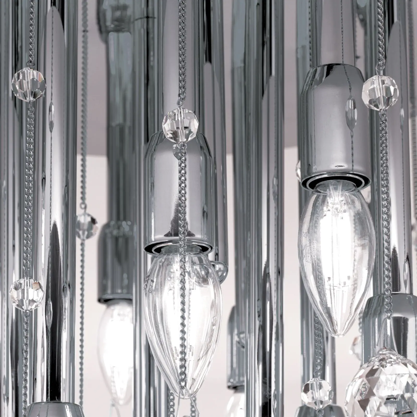 Plafonska lampa GALAXY, hromirana, sa 19 izvora svetla - 5