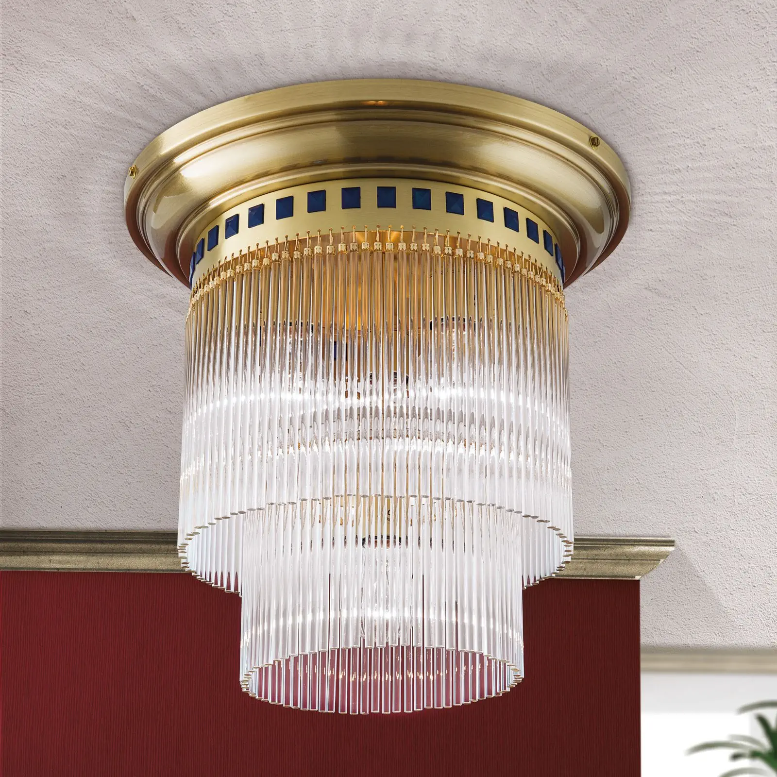 Plafonska lampa STÄBCHENSERIE, bronza, Ø 42 cm - 1