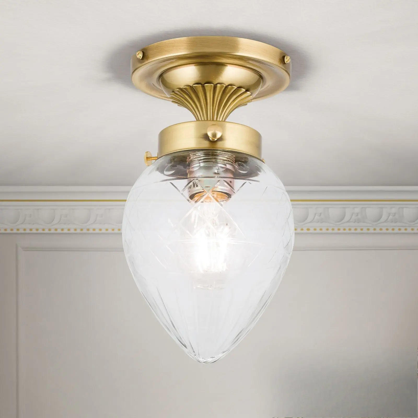 Plafonska lampa ADELE, bronza, Ø 15 cm - 1