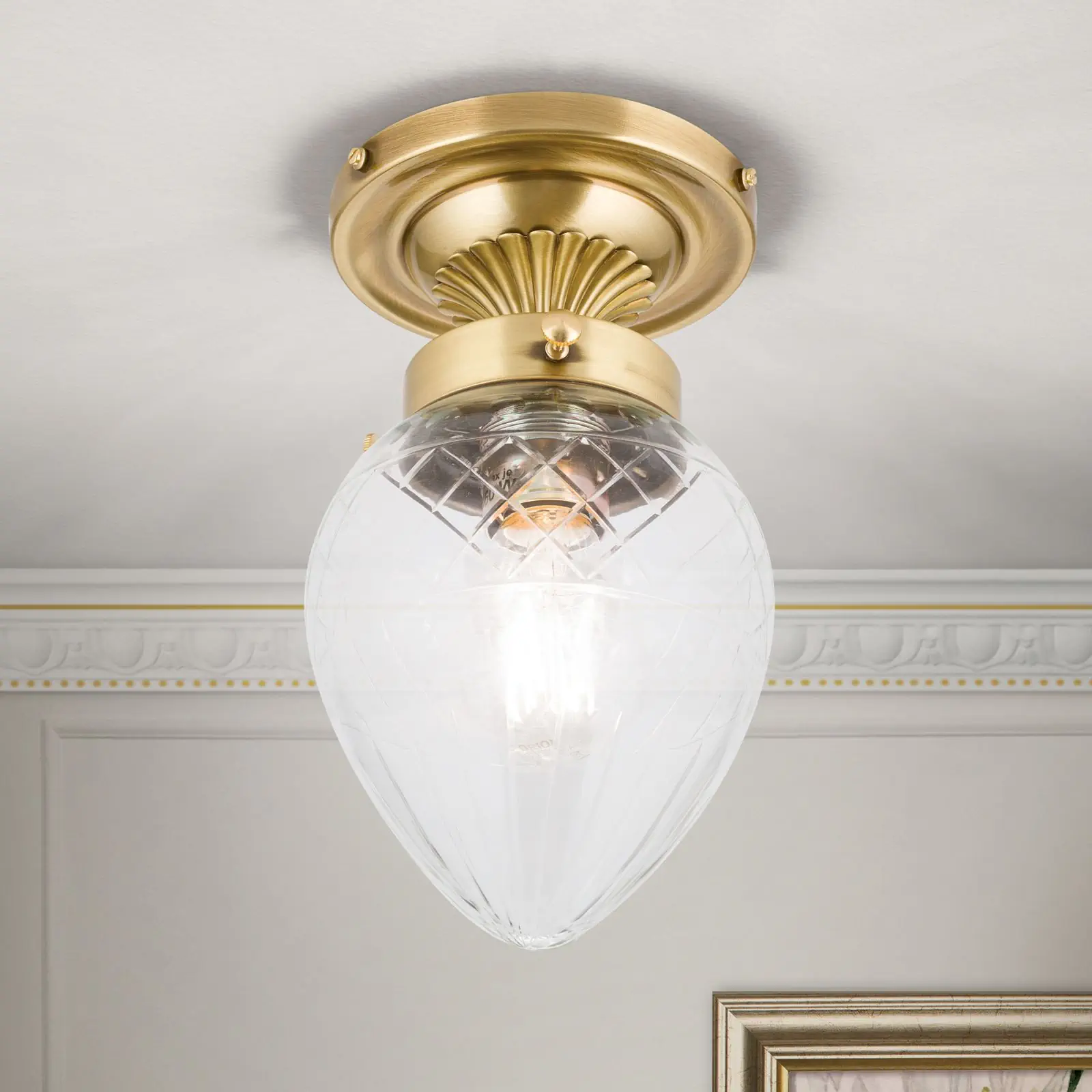 Plafonska lampa ADELE, bronza, Ø 15 cm - 2