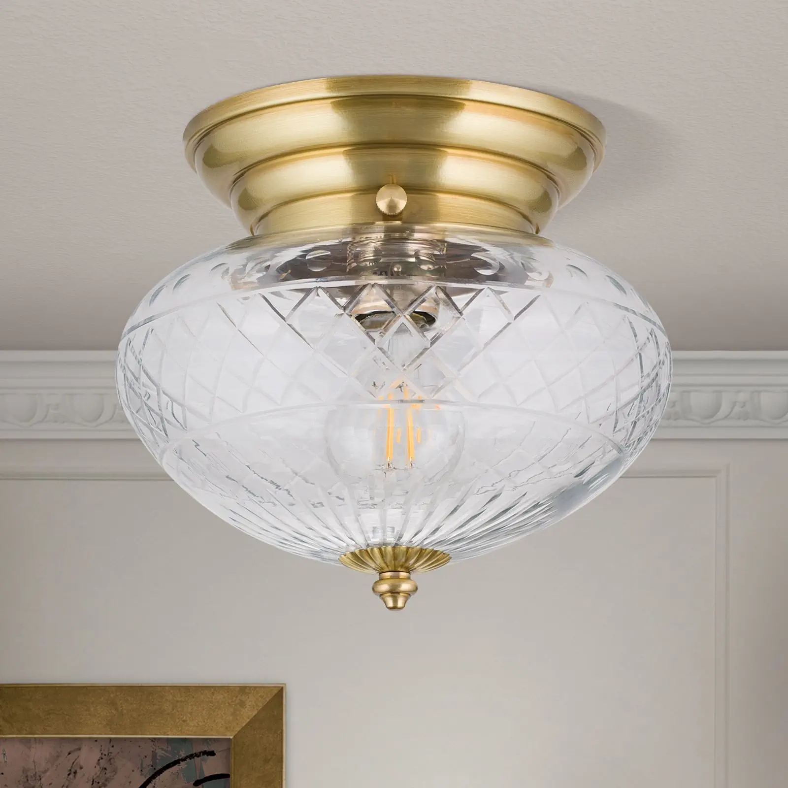 Plafonska lampa ADELE, bronza, Ø 25 cm - 3