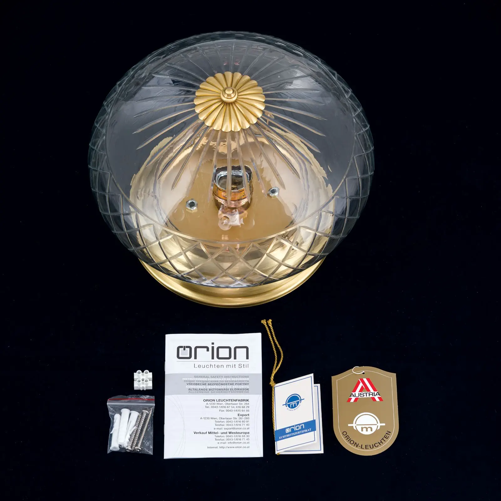 Plafonska lampa ADELE, bronza, Ø 25 cm - 8