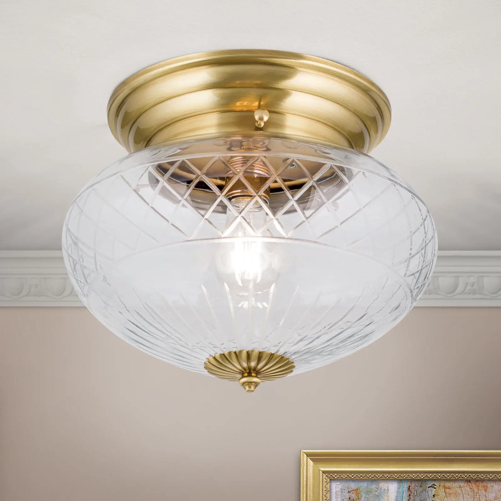 Plafonska lampa ADELE, bronza, Ø 31 cm - 2