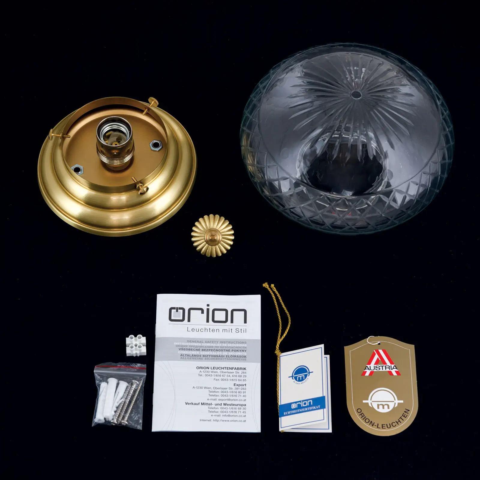 Plafonska lampa ADELE, bronza, Ø 31 cm - 8