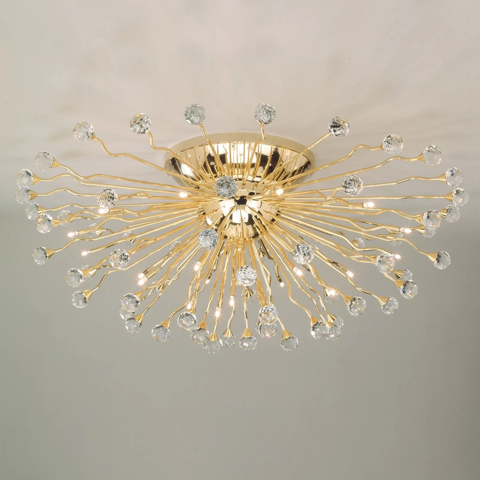 Plafonska lampa GALAXY, Ø 100 cm, 24-karatno pozlaćena - 1