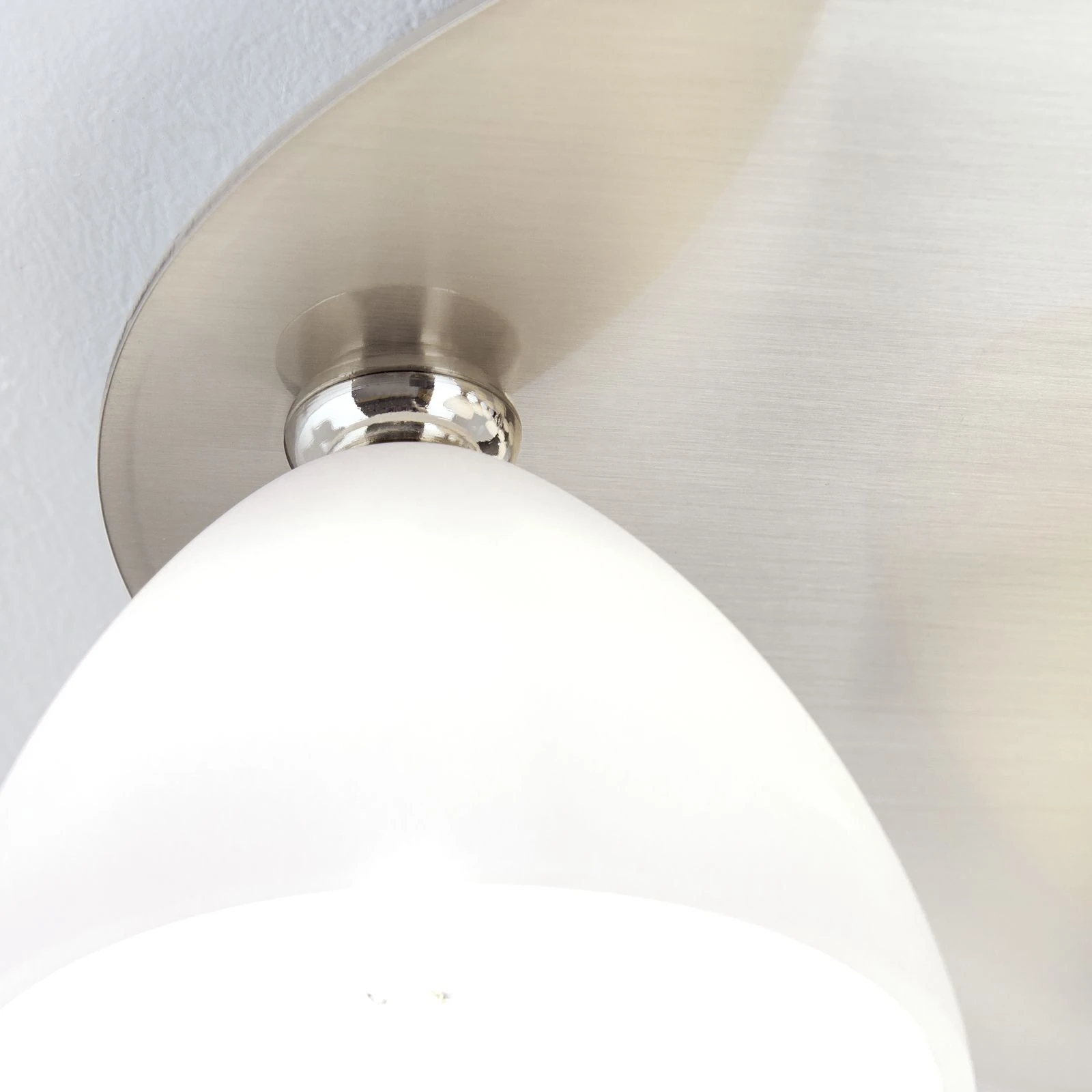 Plafonska lampa OPALDESIGN, 9 izvora svetla, saten hrom, opal staklo - 6