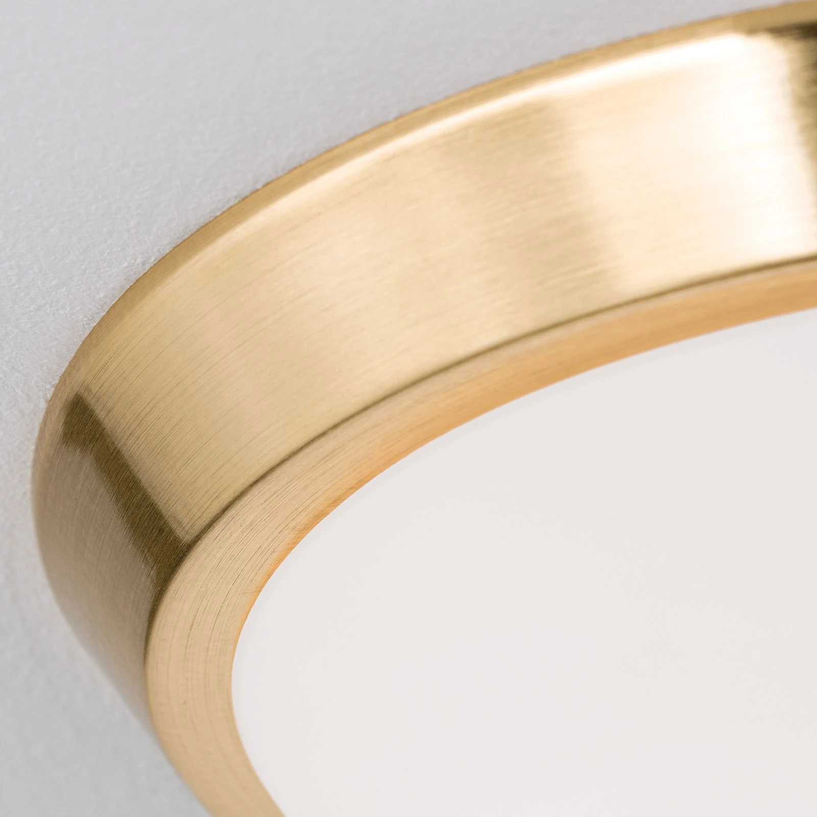 Plafonska lampa OPALDESIGN, mat zlatna, opal mat staklo, Ø 24 cm - 5