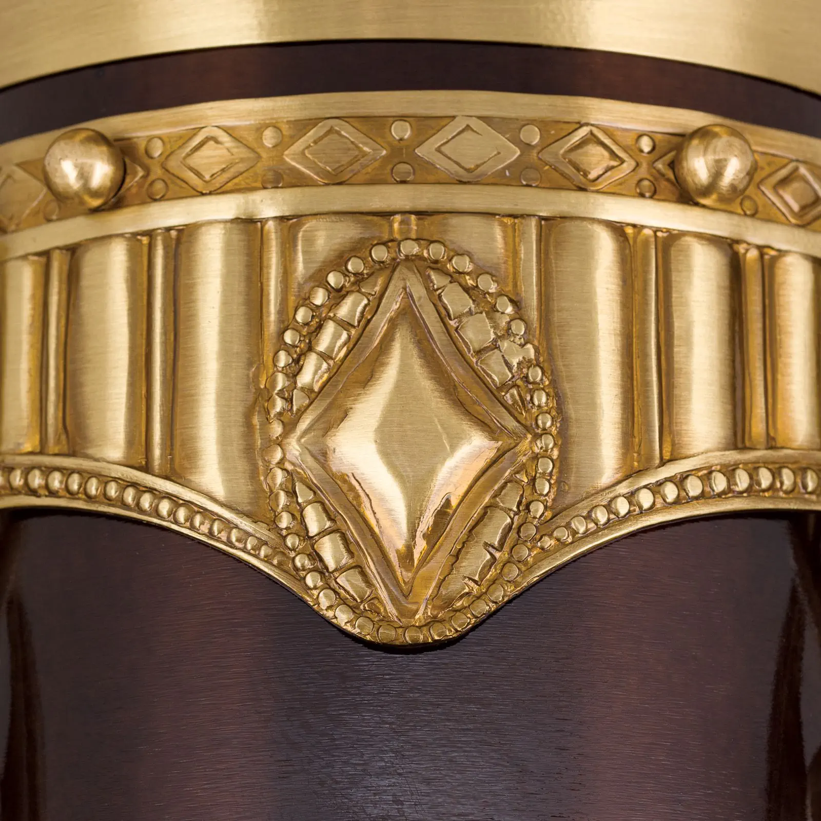 Plafonska lampa ADELE, antik mesing, sa staklenim štapićima, Ø 18 cm - 5